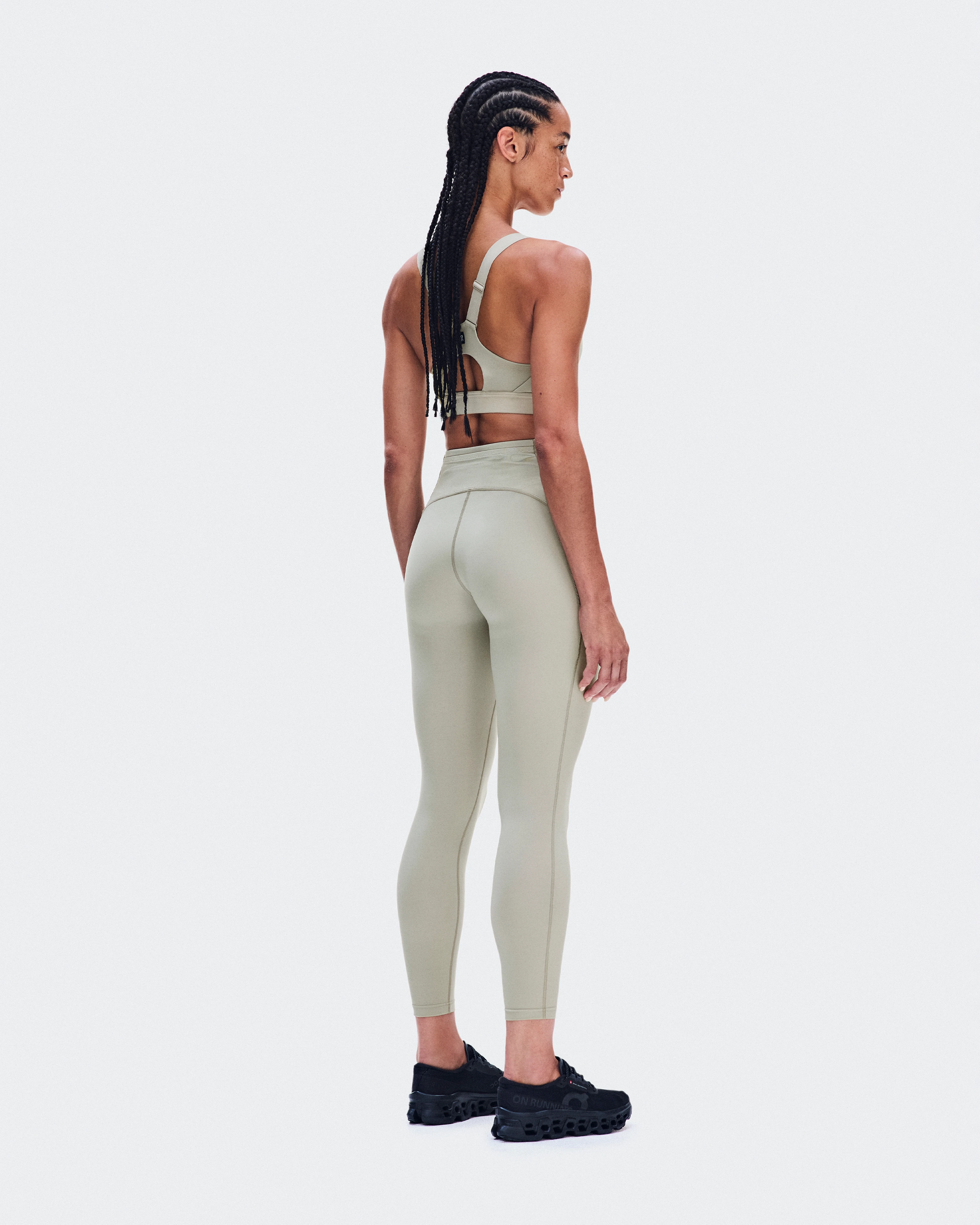On Performance Tights 7/8 Brume Femme Leggings