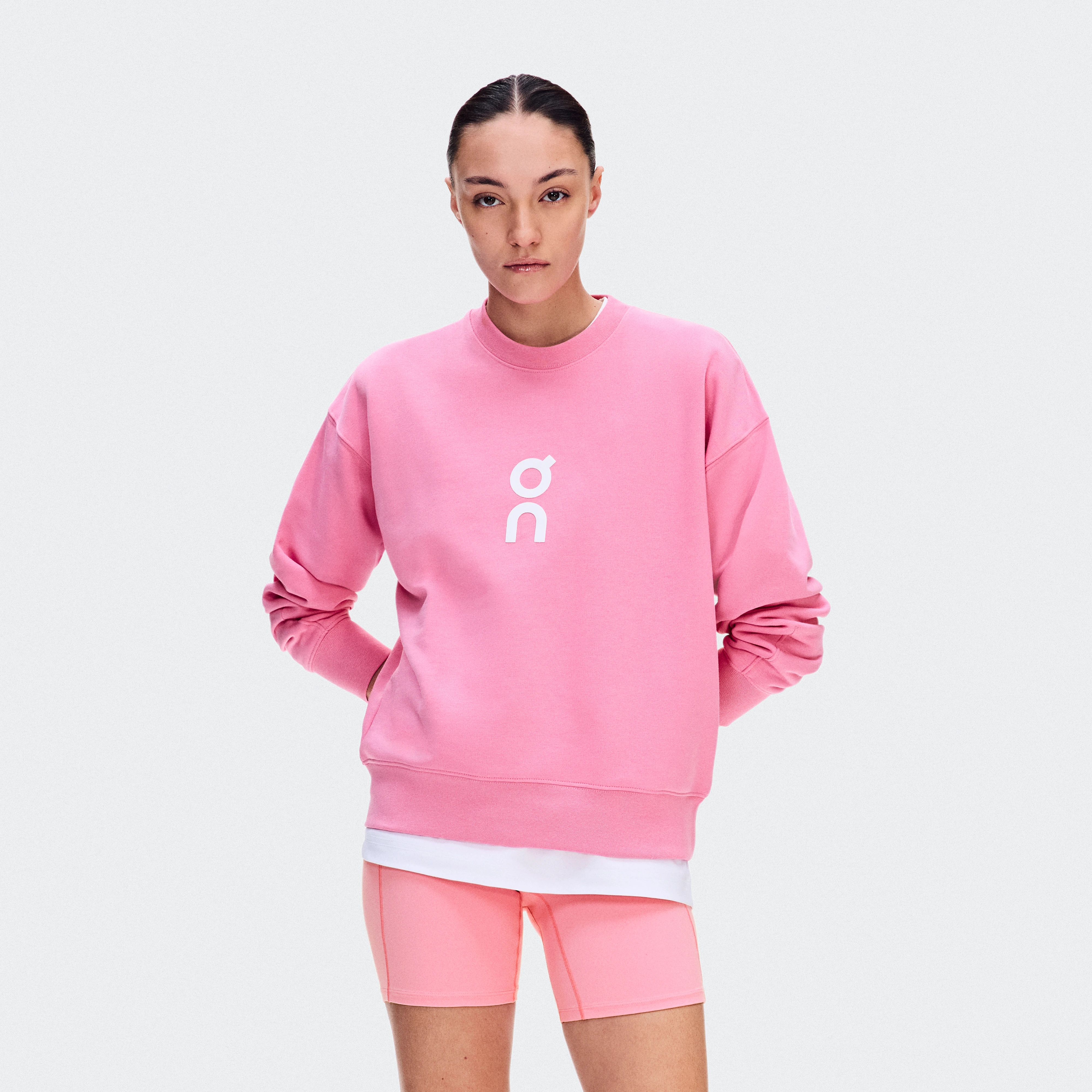 On Club Crew Bubblegum Femme – Voyage, récupération, quotidien Sweats à capuche et sweats