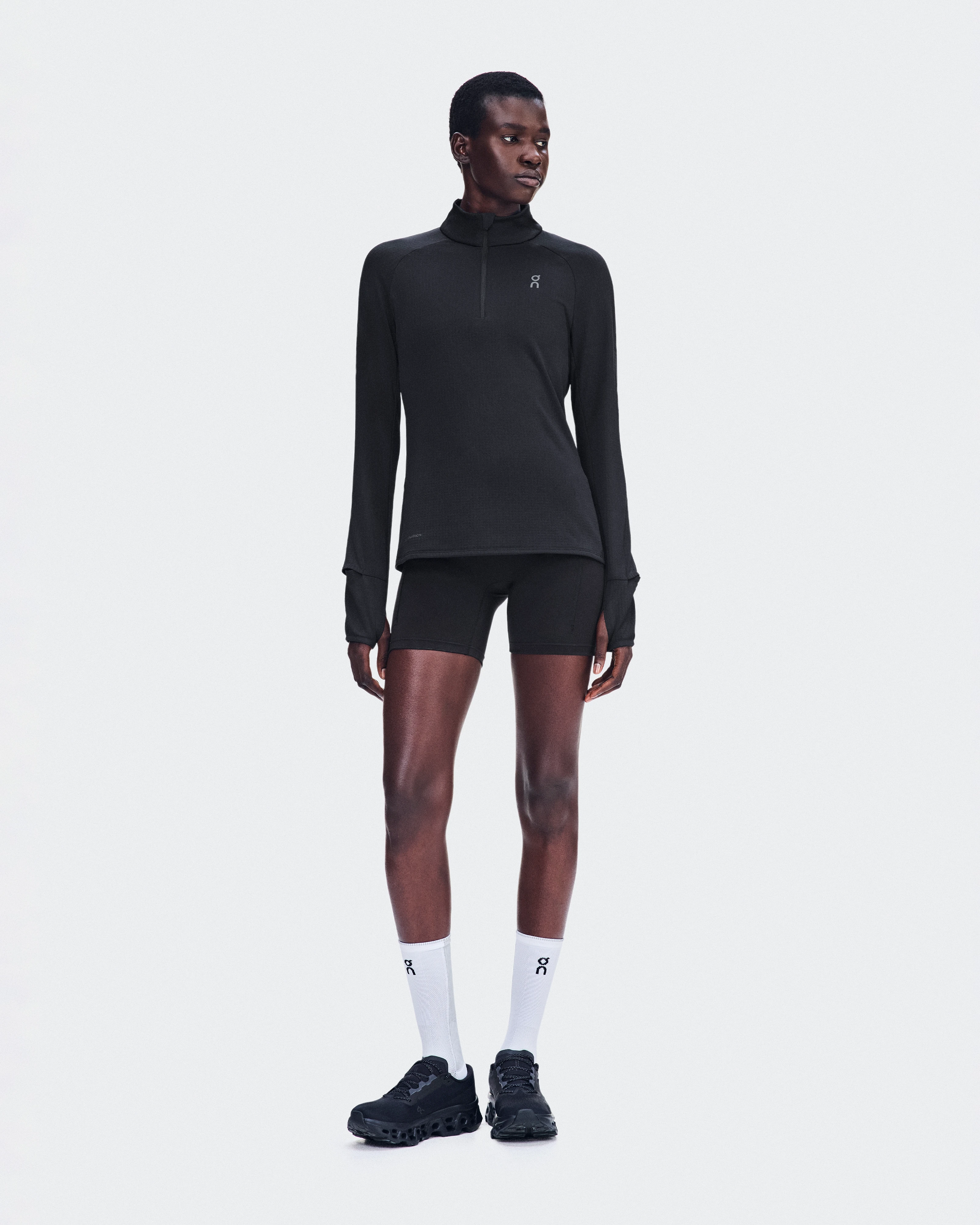 On Climate Shirt Black Femme Sweats à capuche et sweats