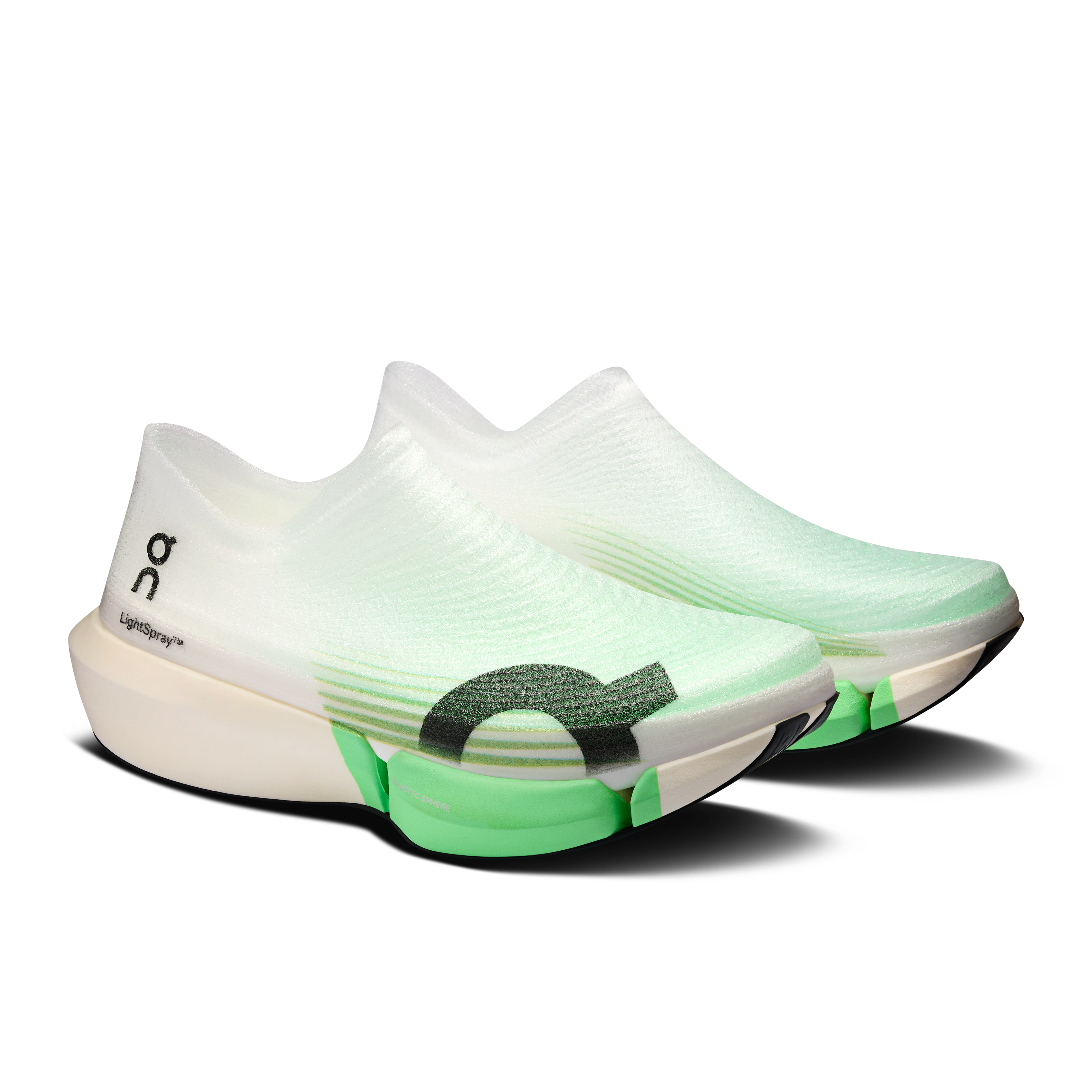 On LightSpray Cloudboom Strike 2 White & Verdite Unisexe – Marathons, vitesse Chaussures