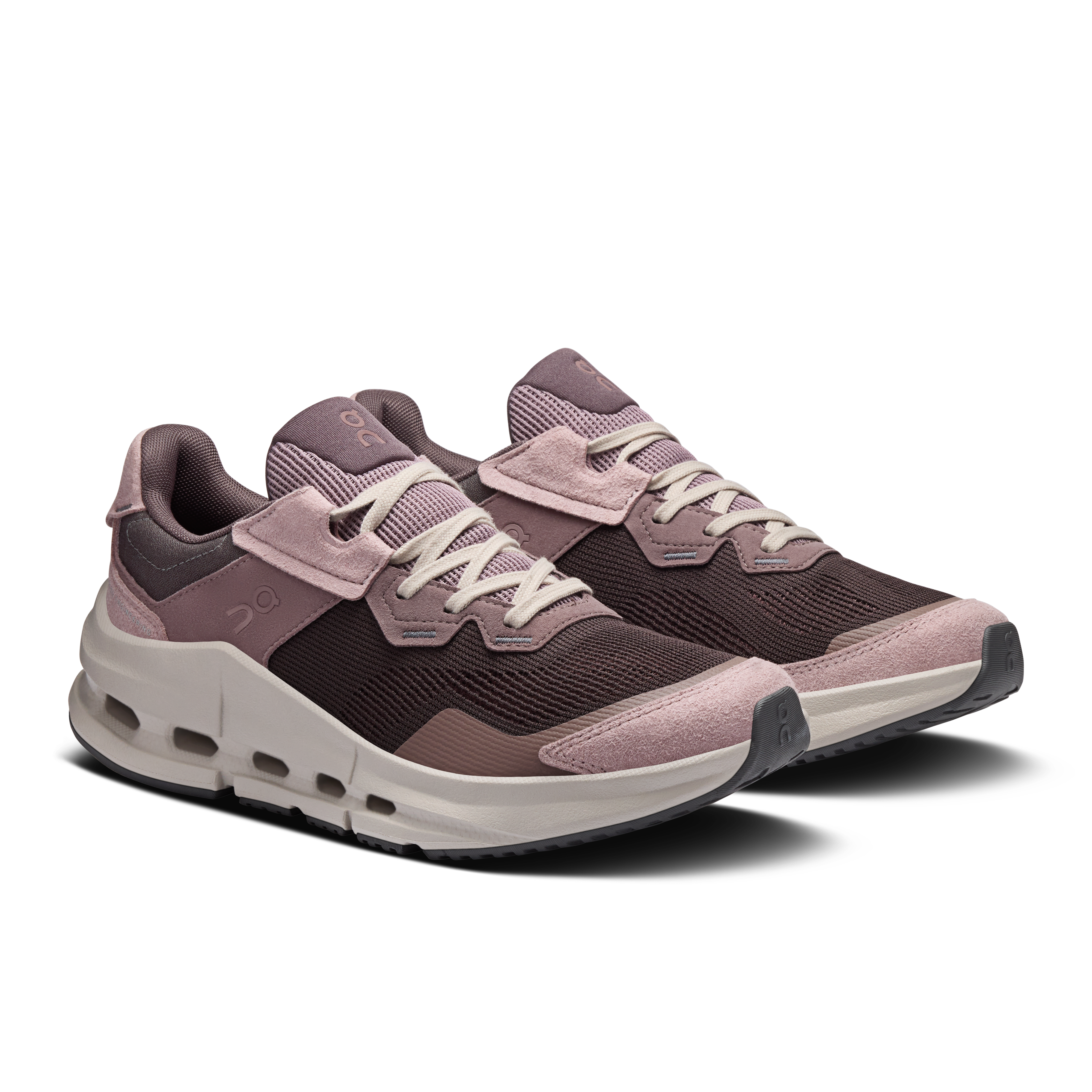 On Cloudnova Rift Pebble & Grape Femme Active Life Chaussures