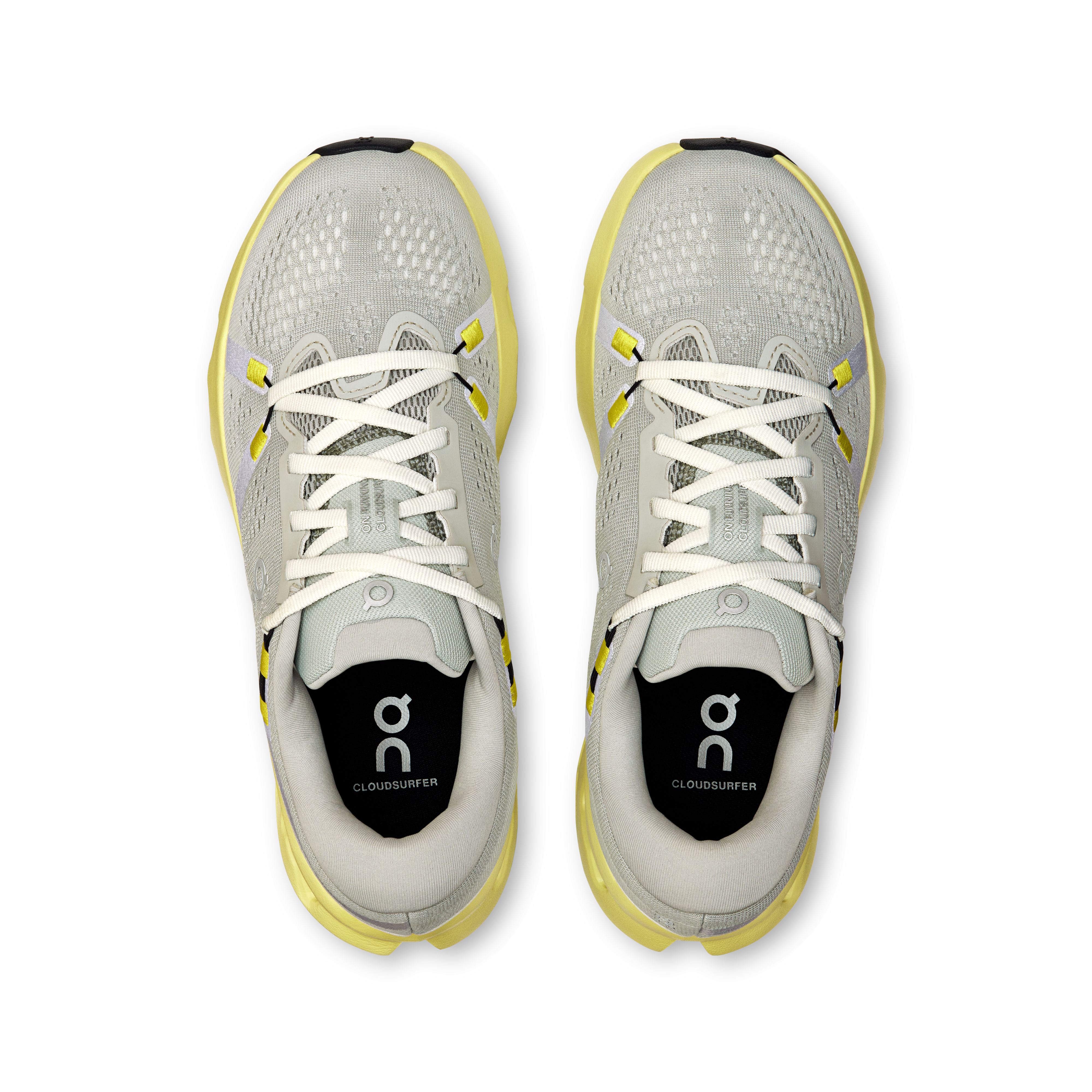 On Cloudsurfer 2 Glacier & Limelight Femme Running sur route Chaussures