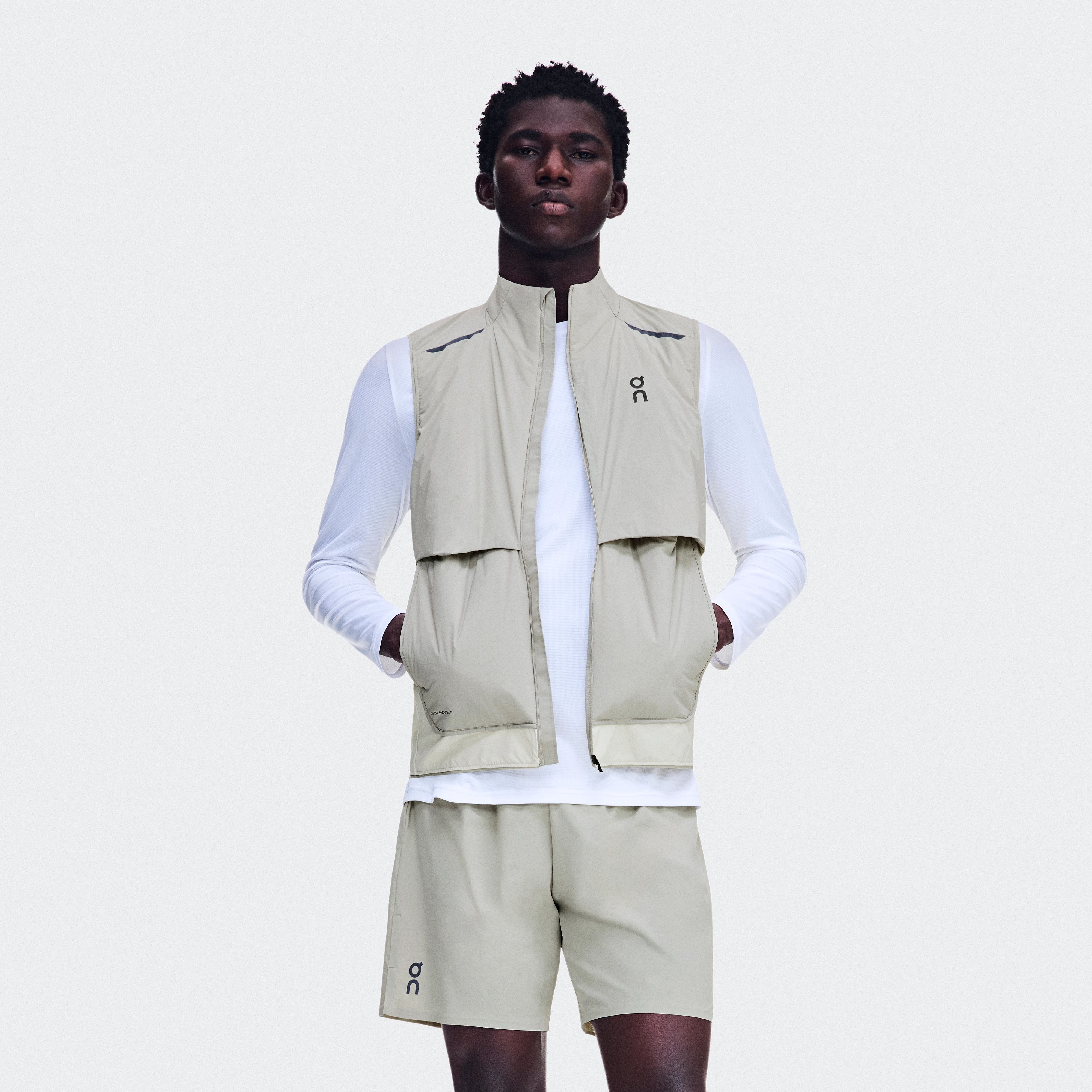 On Weather Vest Brume & Hare Homme – Running, temps froid Vestes