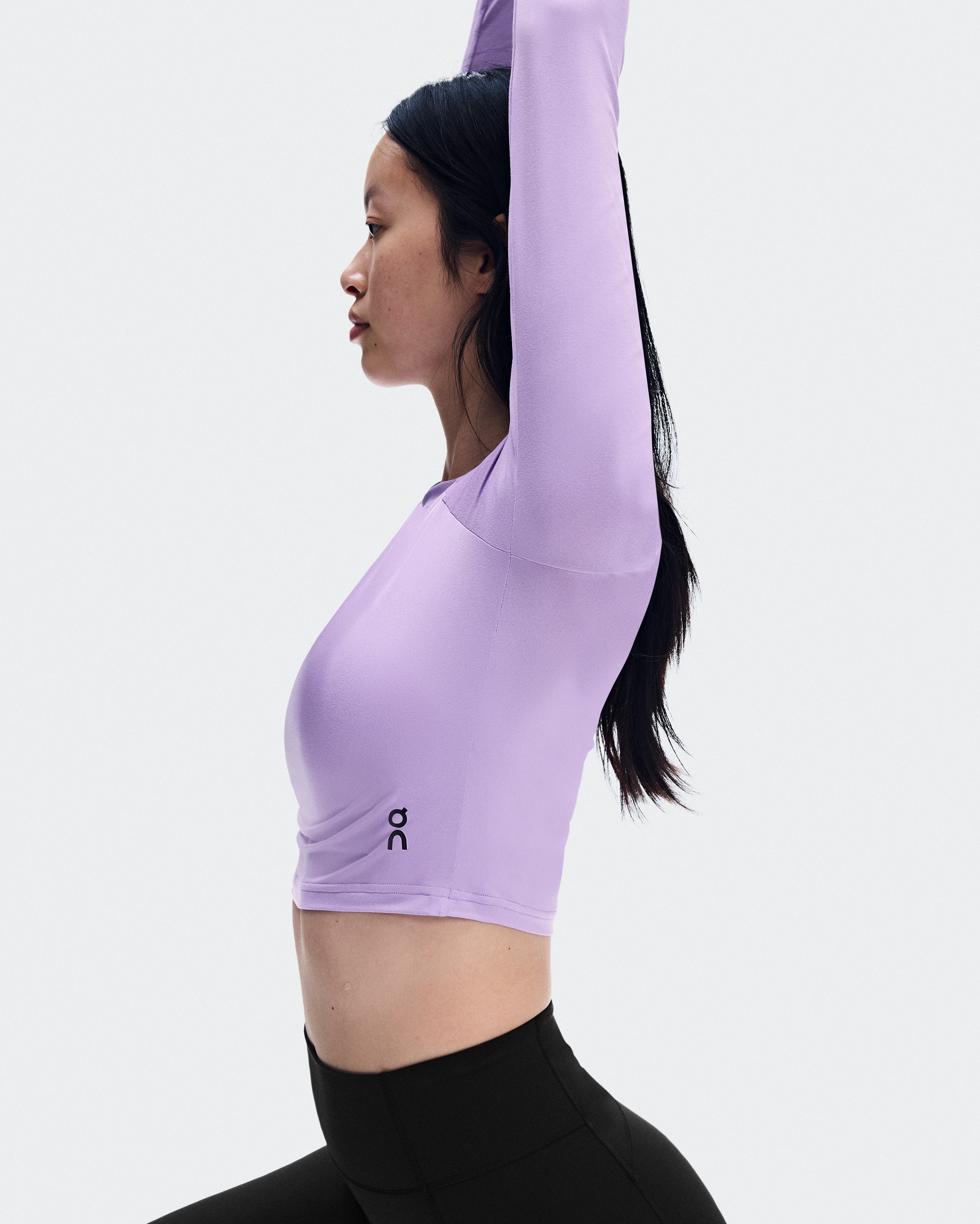 On Studio Long-T Crop Bloom Femme Hauts et t-shirts