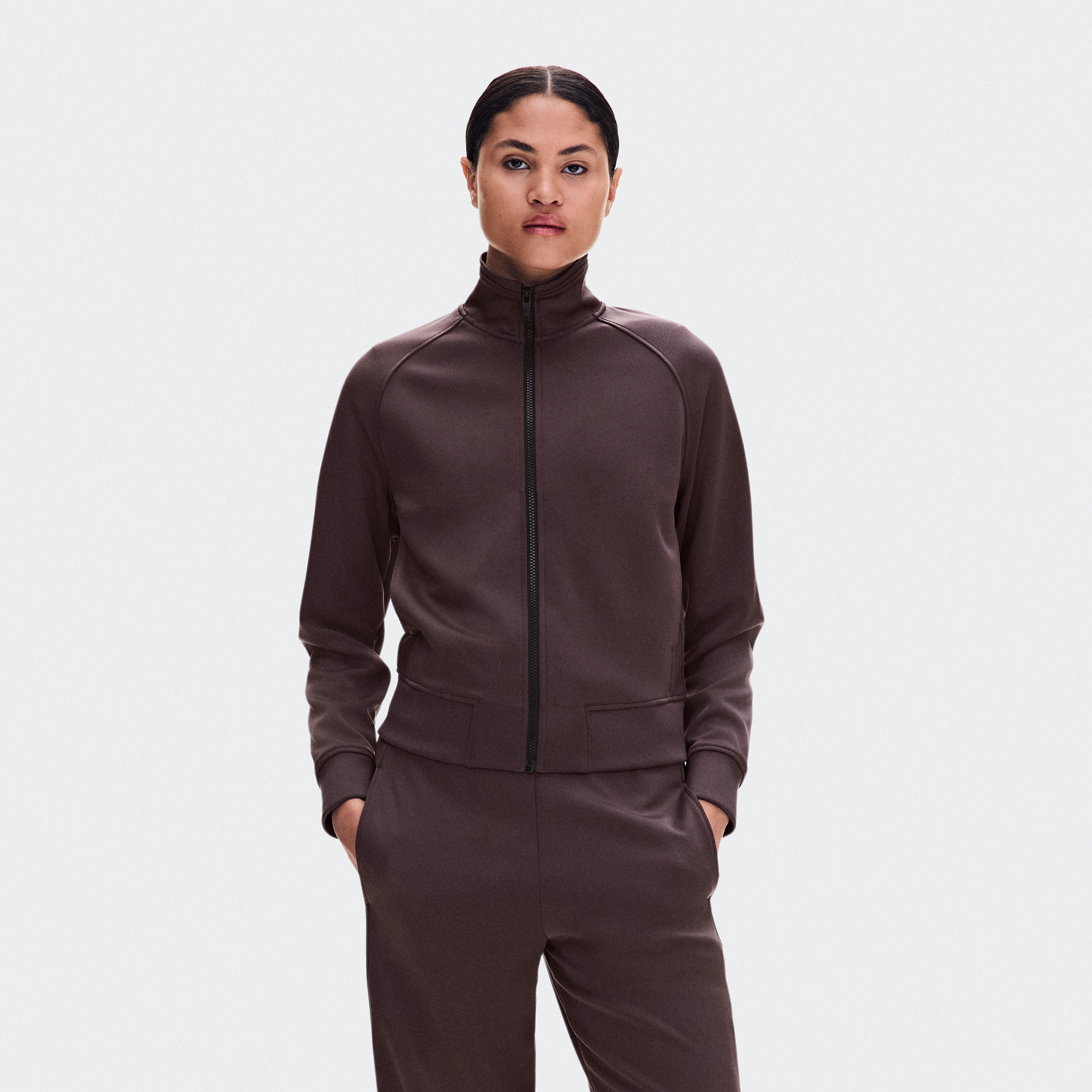 On Courtside Full-Zip Mulberry Femme – Tennis Lifestyle Vestes