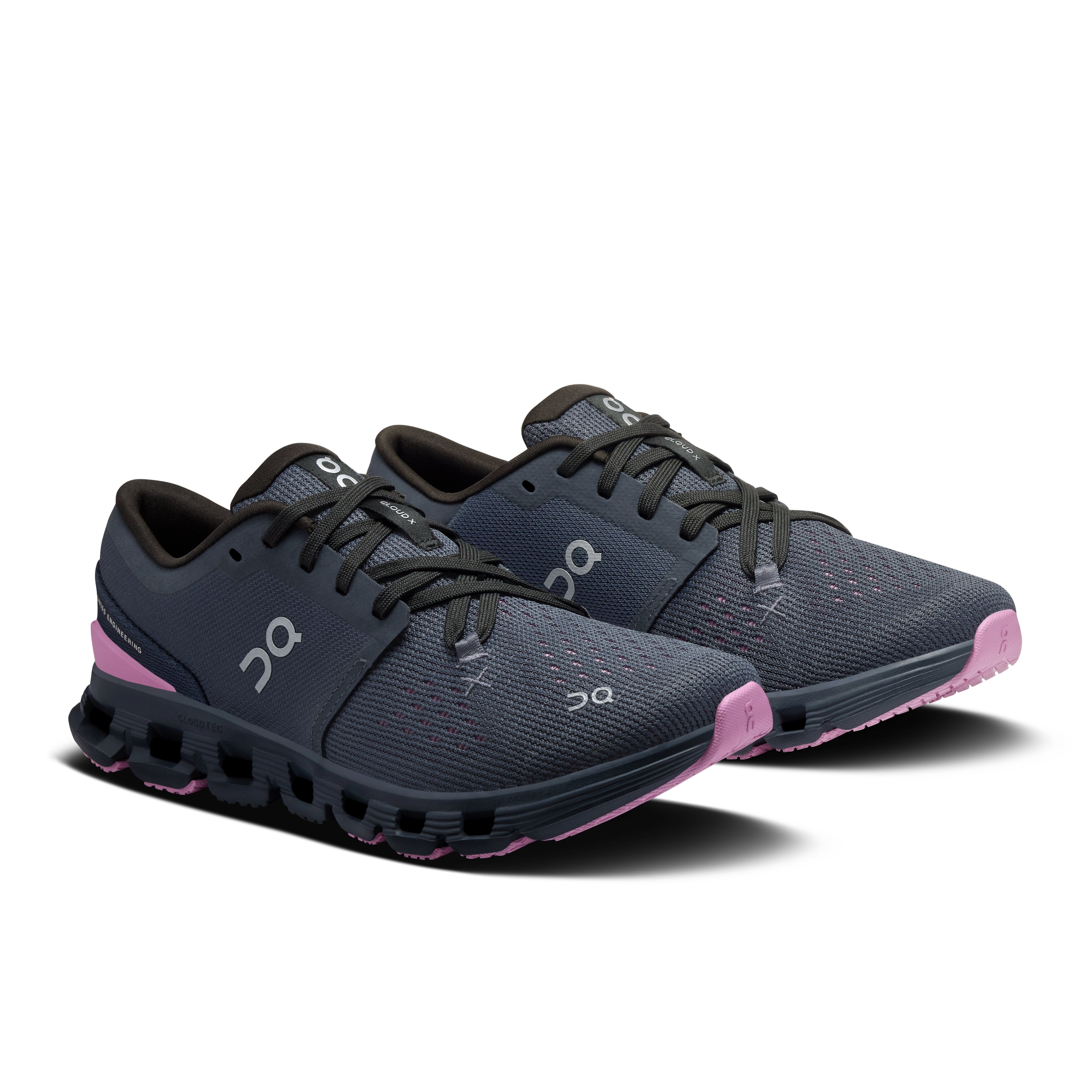 On Cloud X 4 Navy & Sakura Femme training_shoes Chaussures
