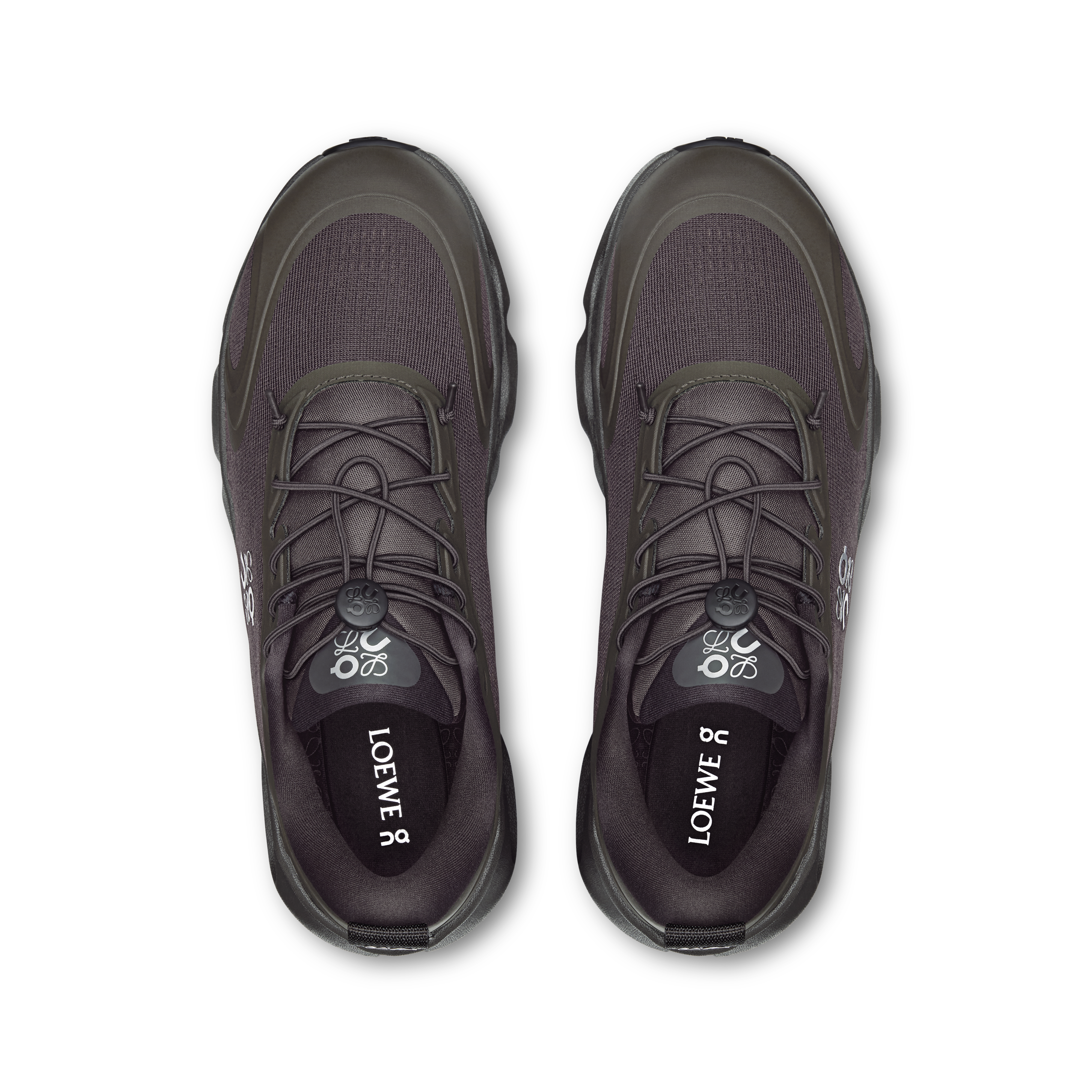 On Cloudsolo LOEWE Dark Brown & Black Femme Active Life Chaussures