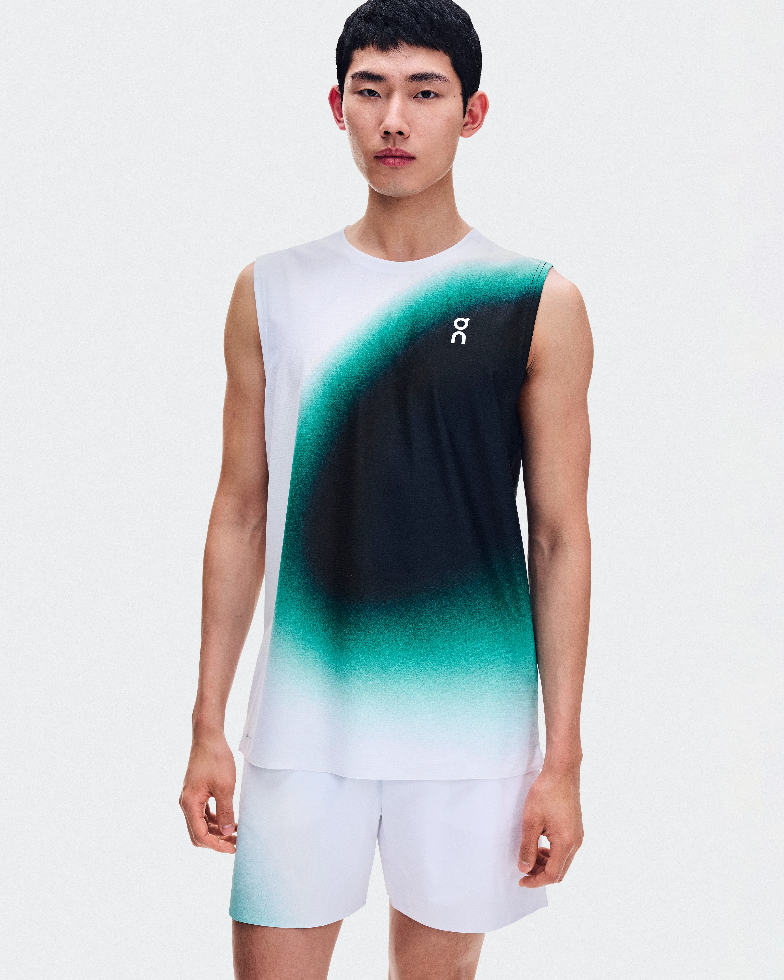 On Court Tank Swing White & Neem Homme Hauts et t-shirts