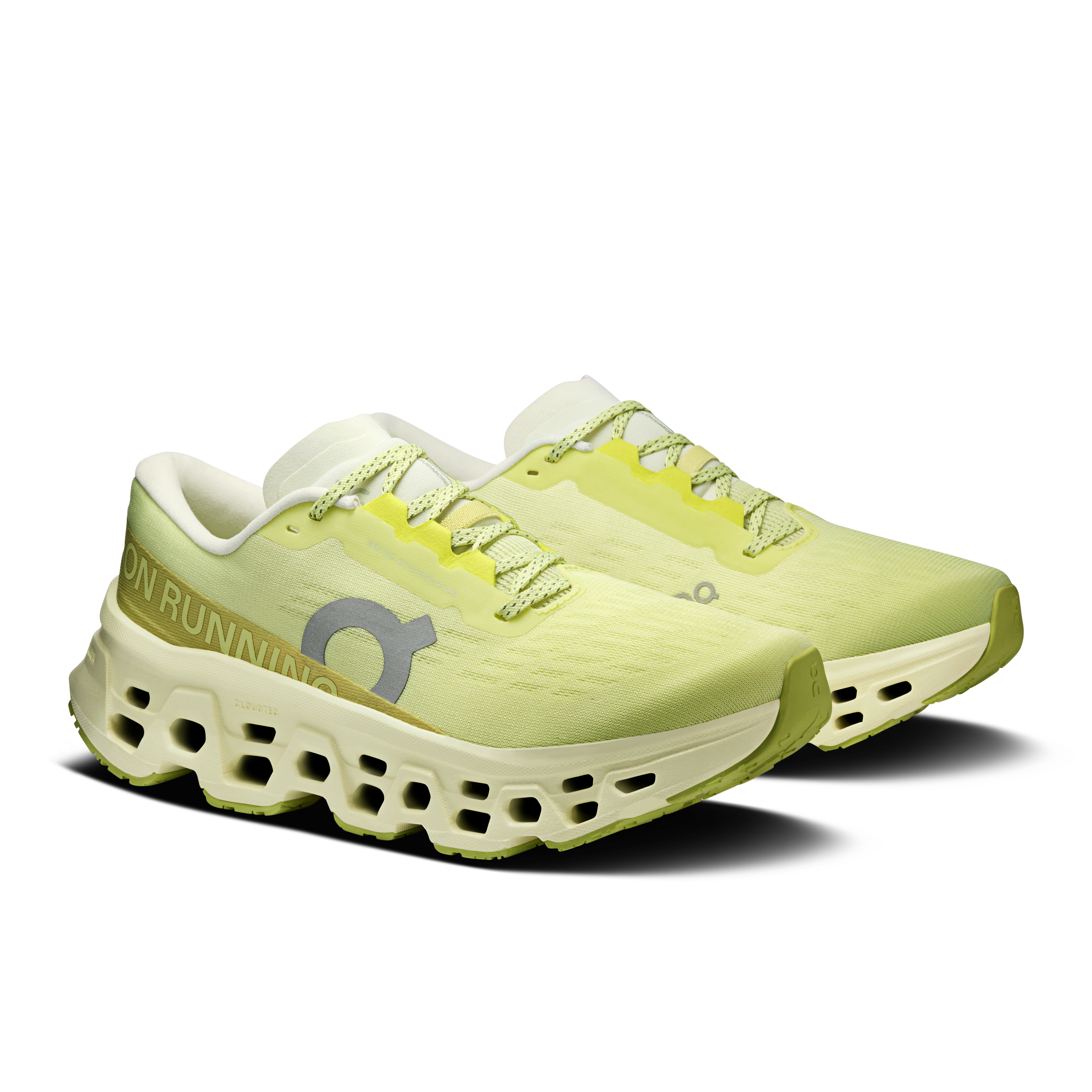 On Cloudmonster 3 Limelight & Seedling Femme Running sur route Chaussures