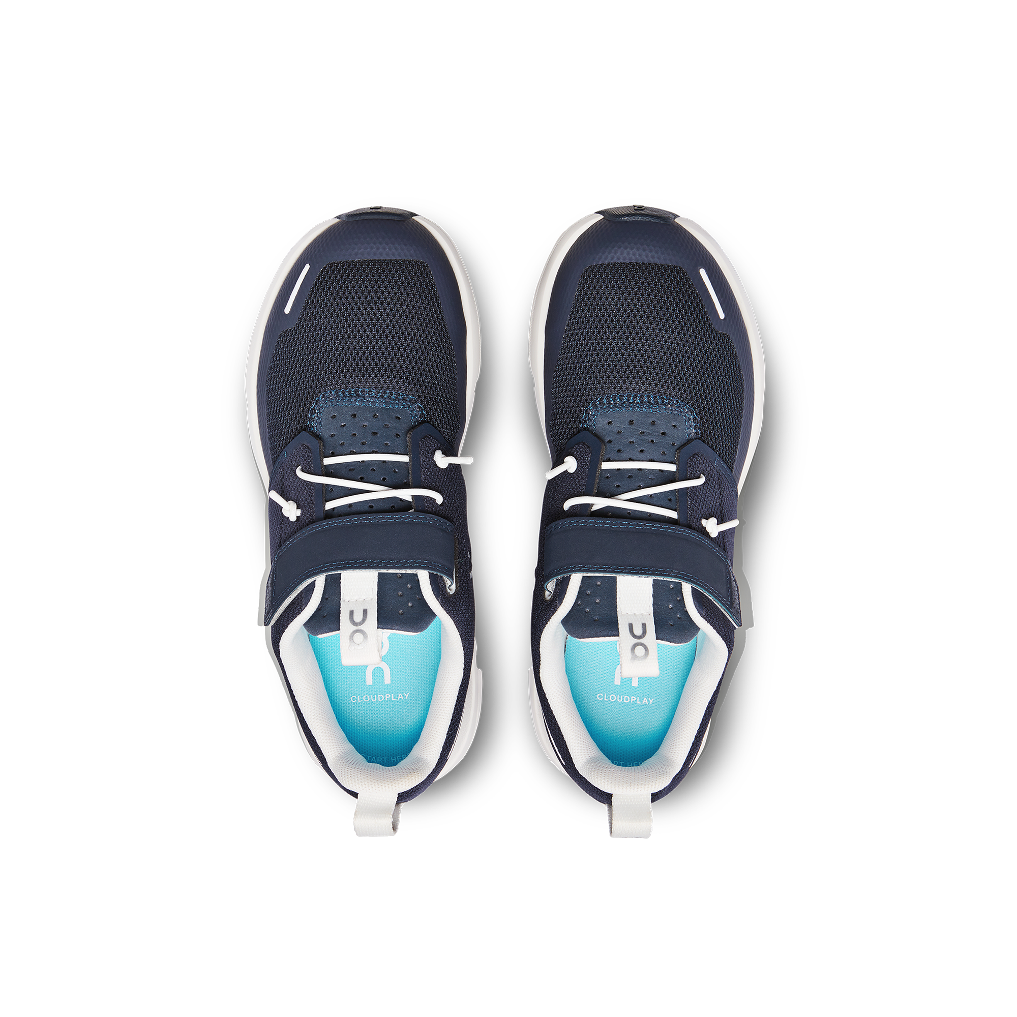 On Cloud Play Midnight & White Enfant Active Life Chaussures