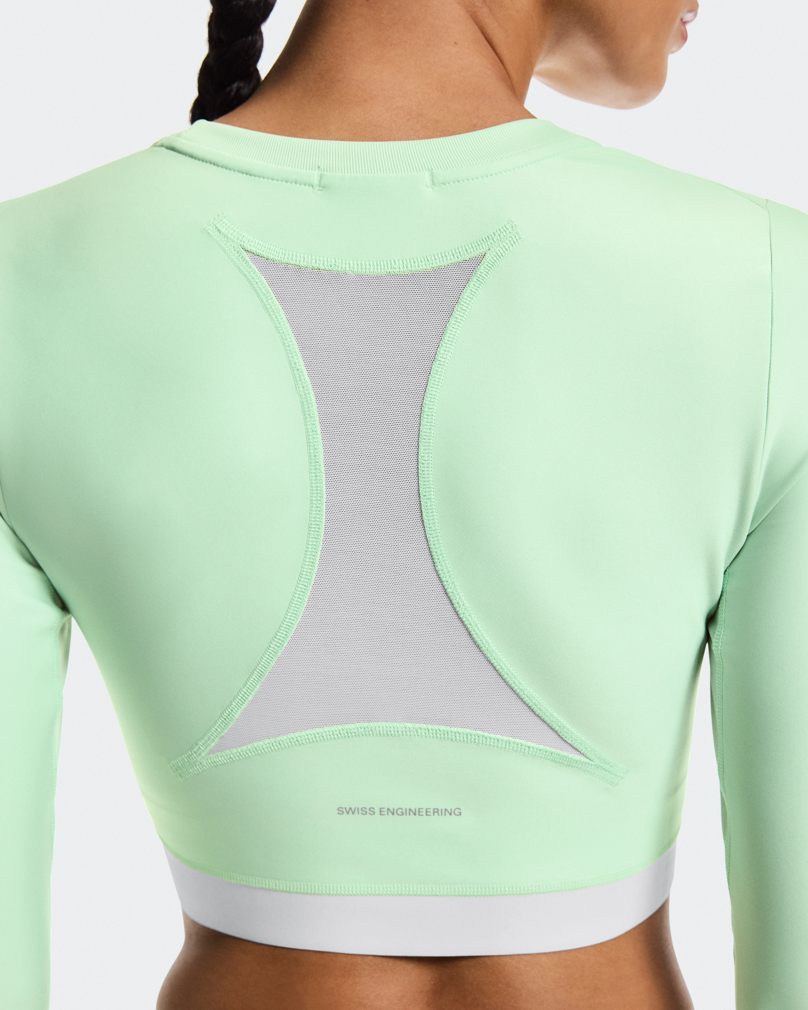 On Train Long Sleeve Crop Creek Femme Hauts et t-shirts