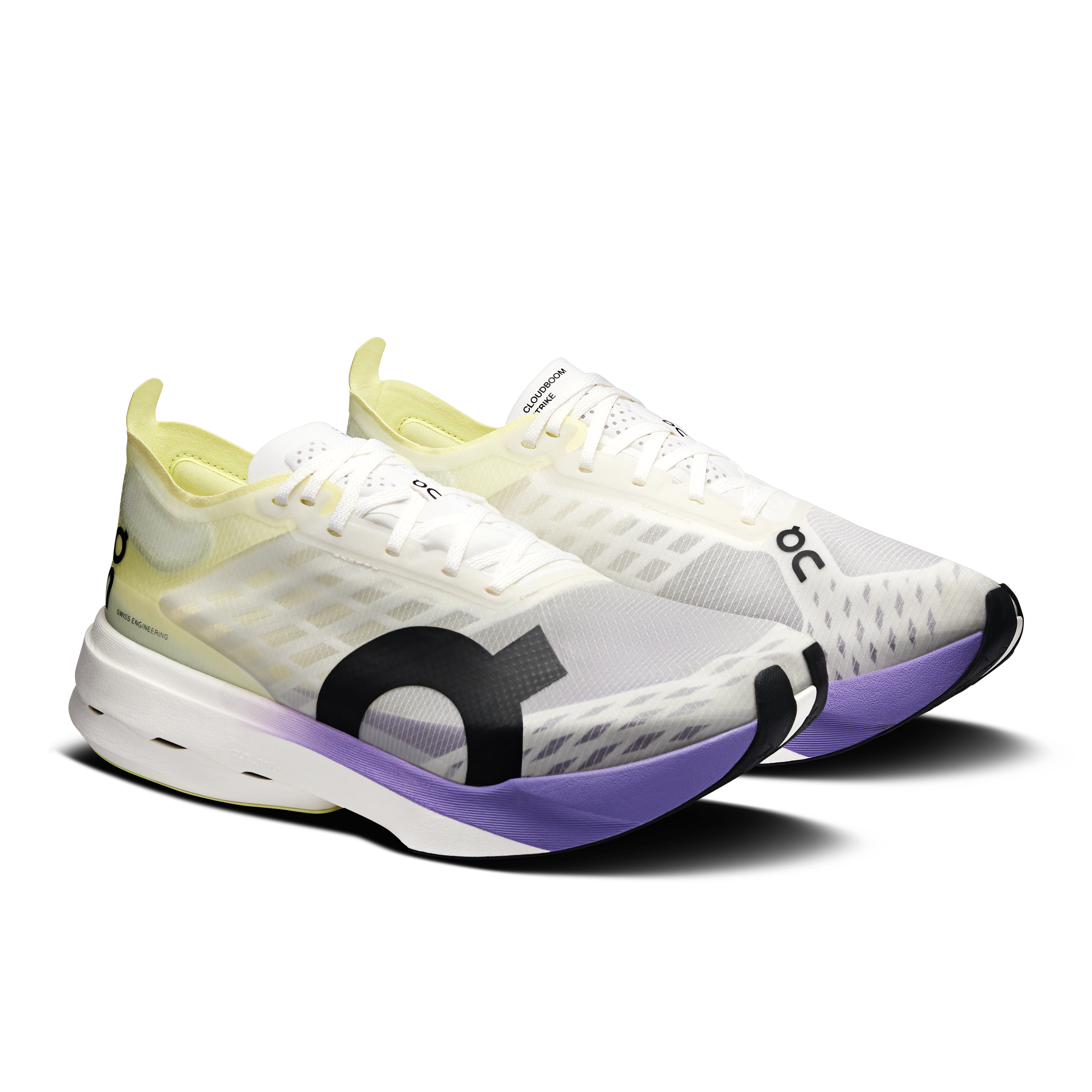 On Cloudboom Strike Juniper & Limelight Femme Running sur route Chaussures