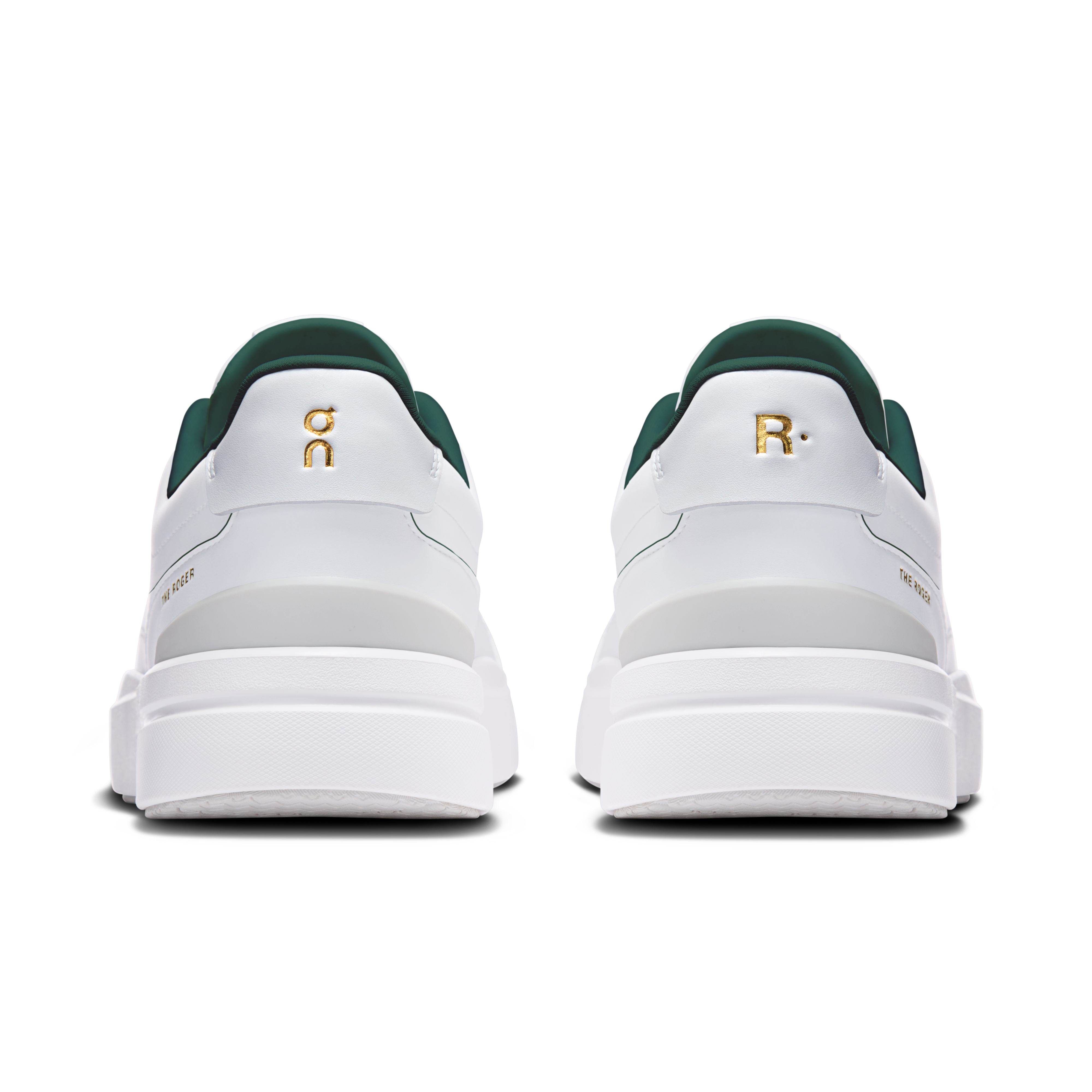 On THE ROGER Centre Court White & Evergreen Femme Active Life Chaussures