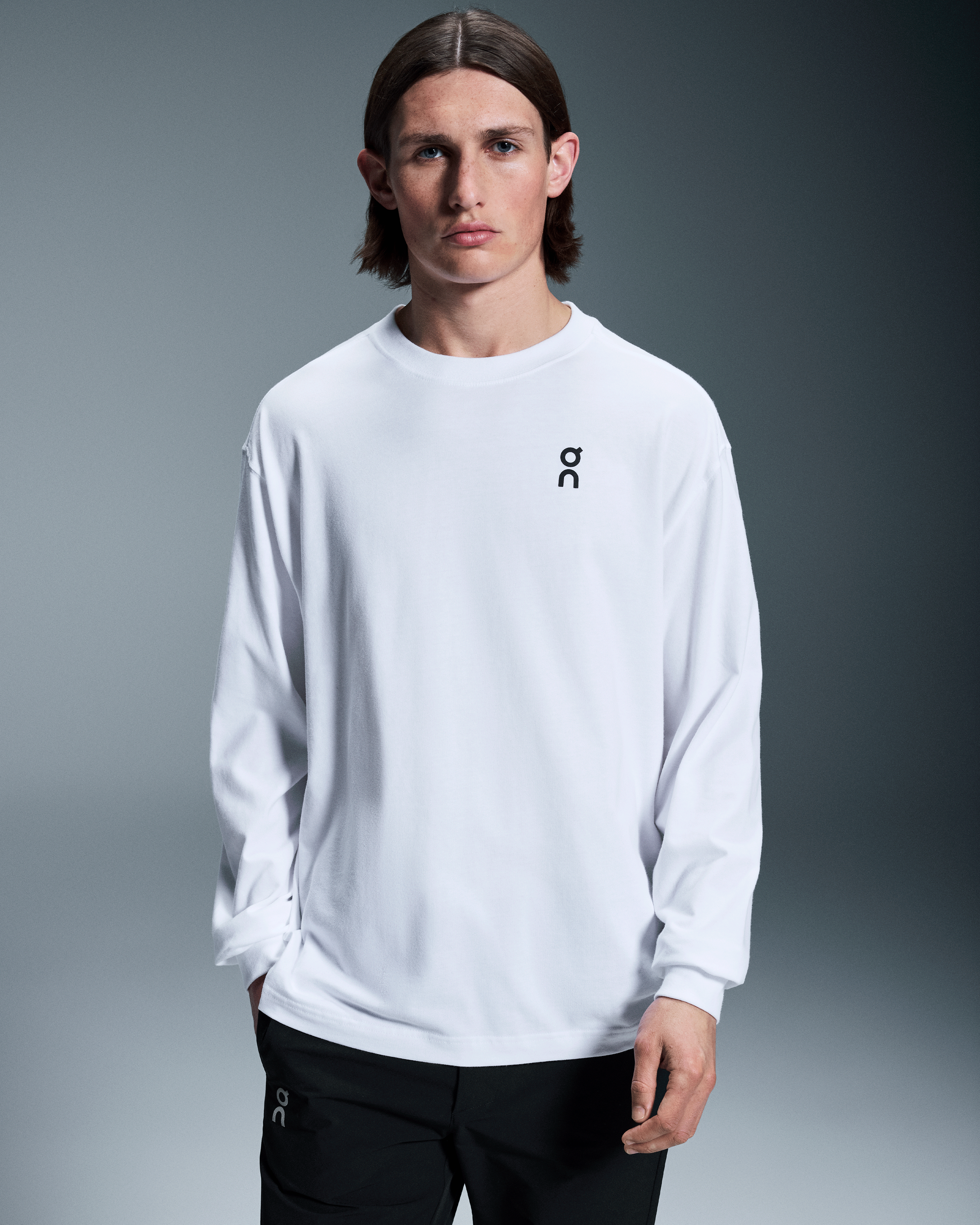 On Club Long-T White Homme Hauts et t-shirts