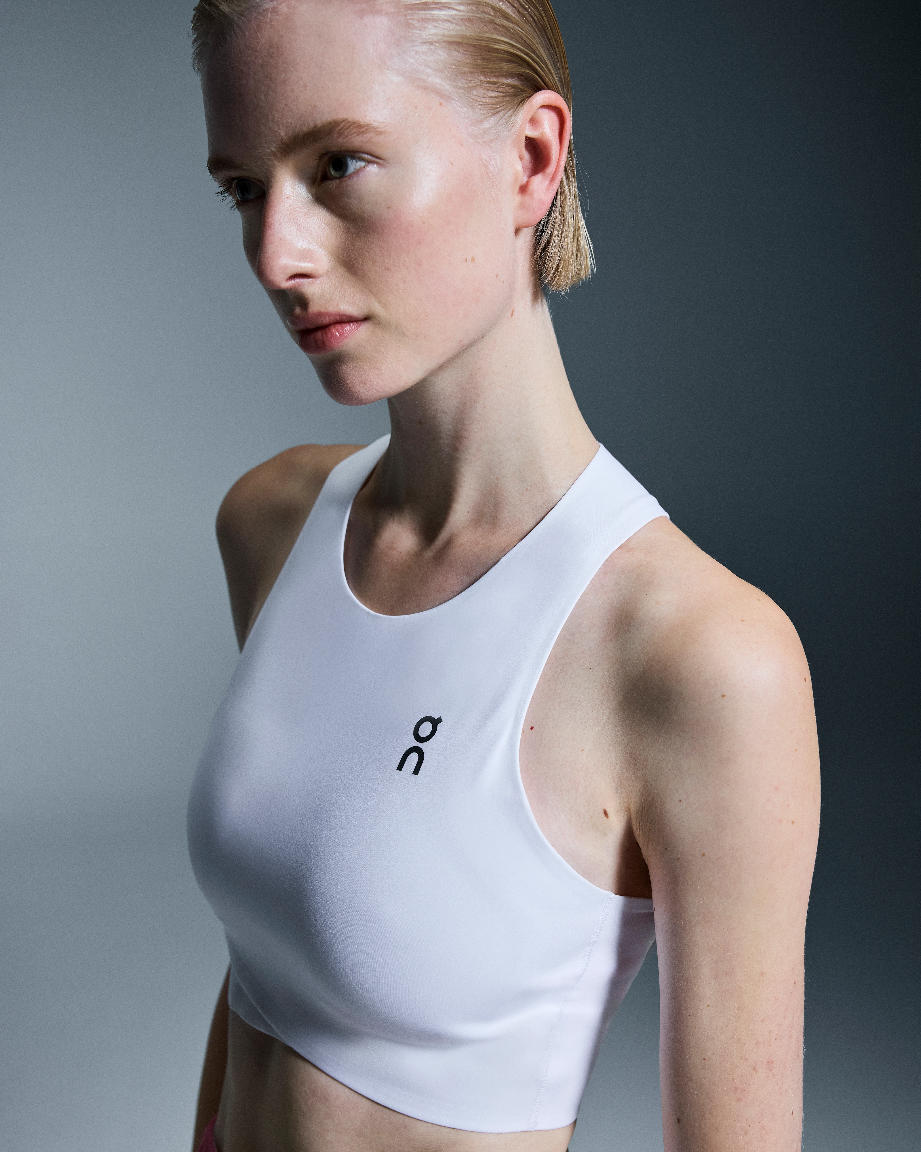 On Court Crop Top White Femme Hauts et t-shirts