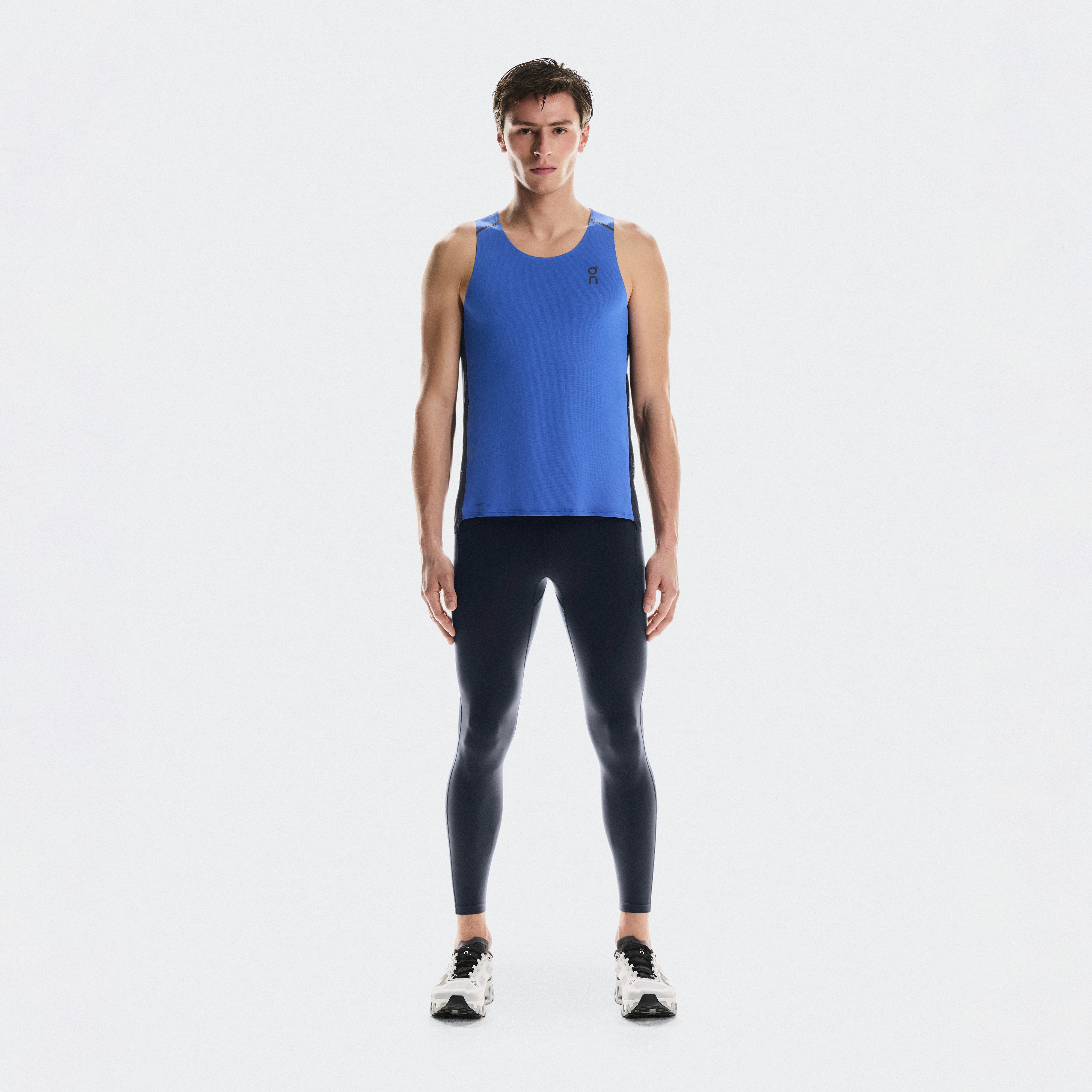On Performance Tights Navy Homme – Running sur route, On DryTec™, poches Leggings