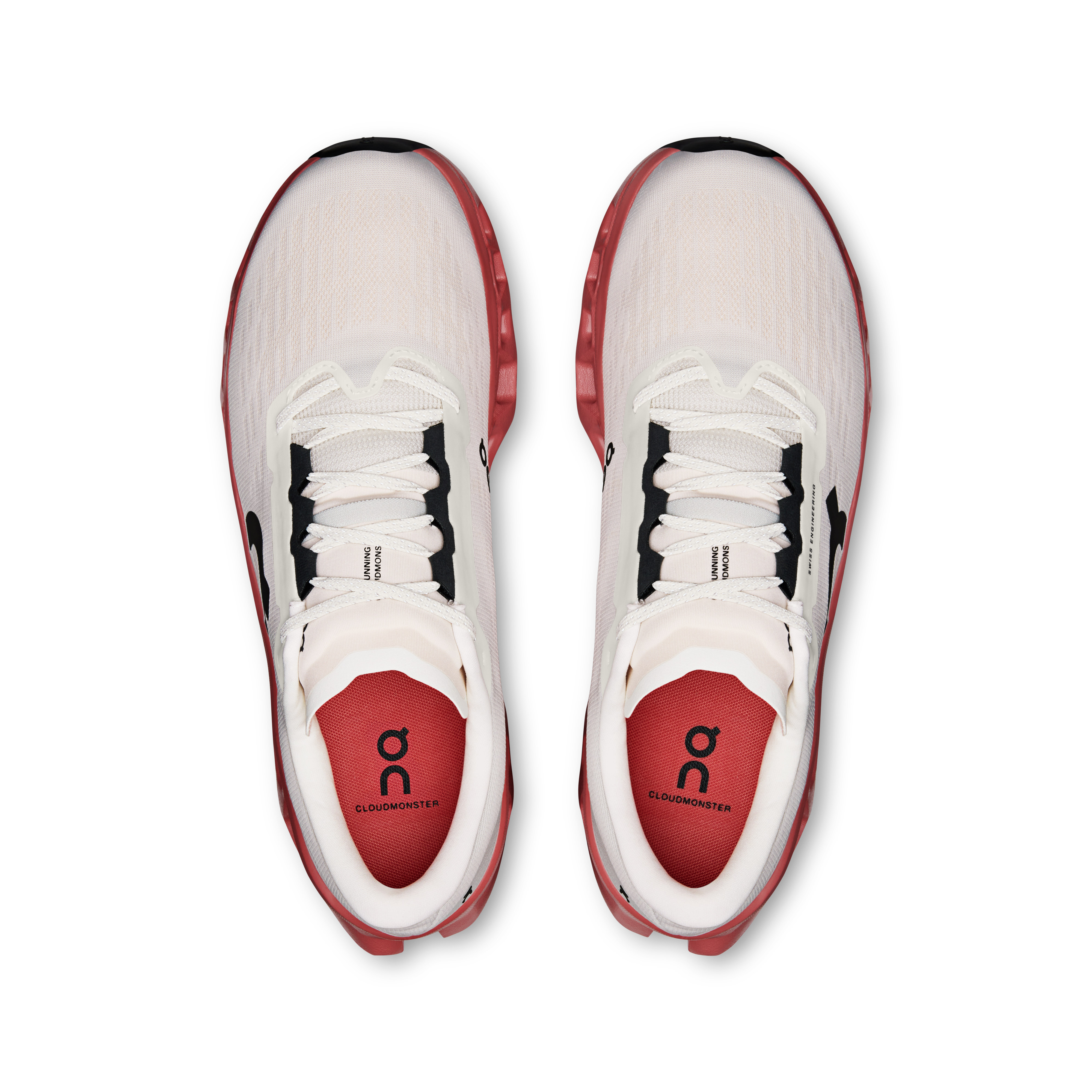 On Cloudmonster 3 Ivory & Dustrose Homme Running sur route Chaussures