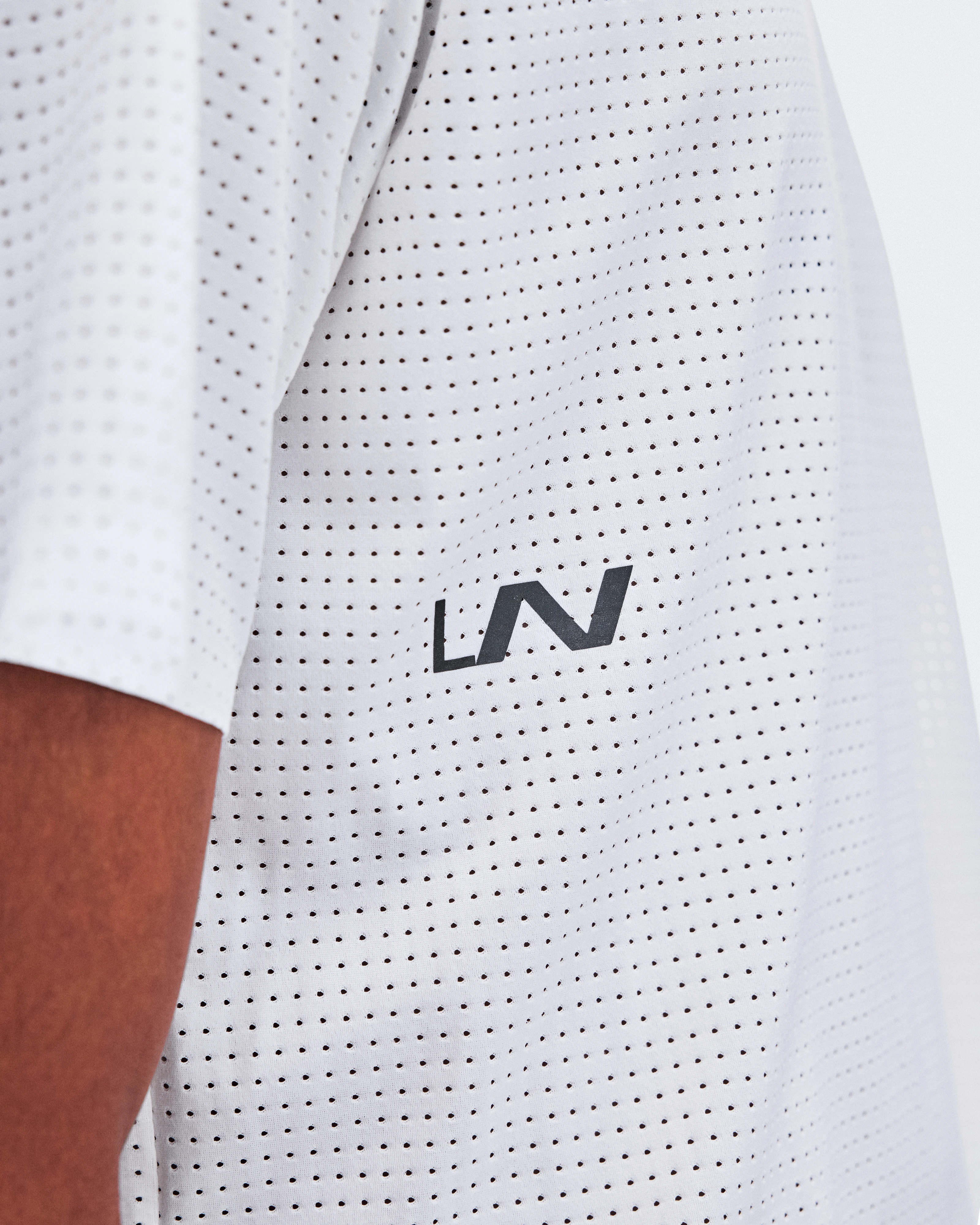 On Cropped Run-T LN1 White Unisexe Hauts et t-shirts