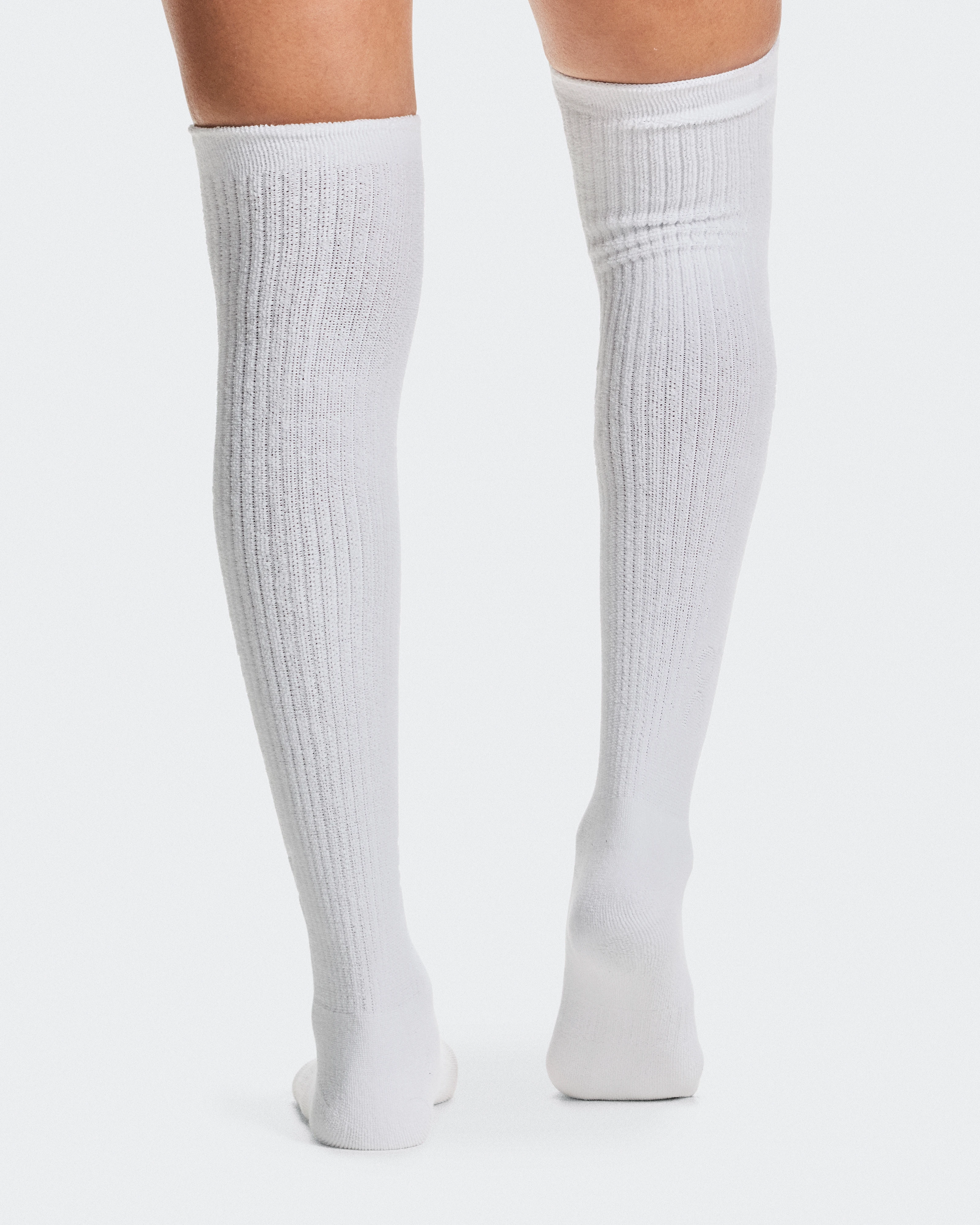 On Terry Sock Knee High White Unisexe Chaussettes