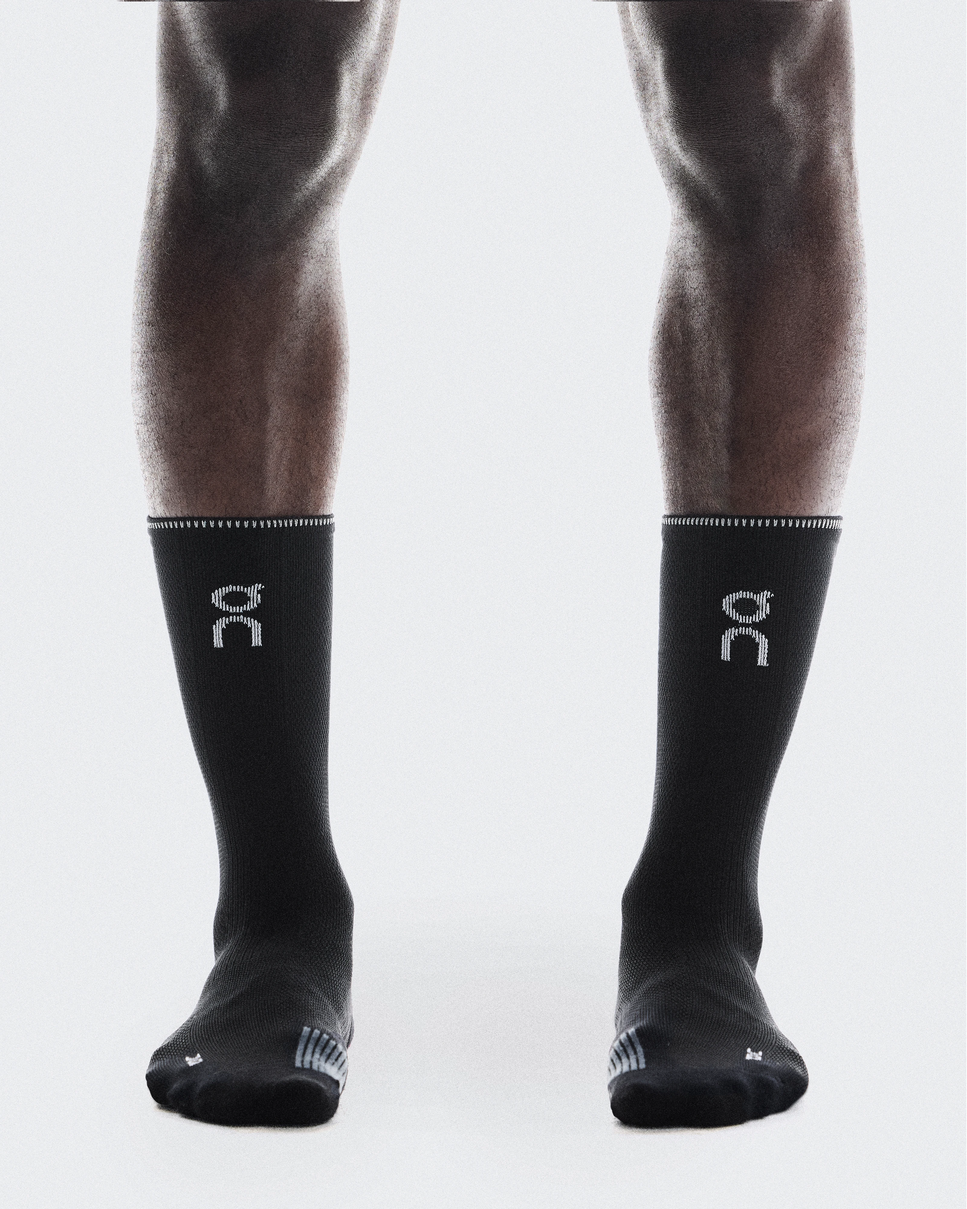 On Performance Run Sock High Black & Eclipse Unisexe Chaussettes