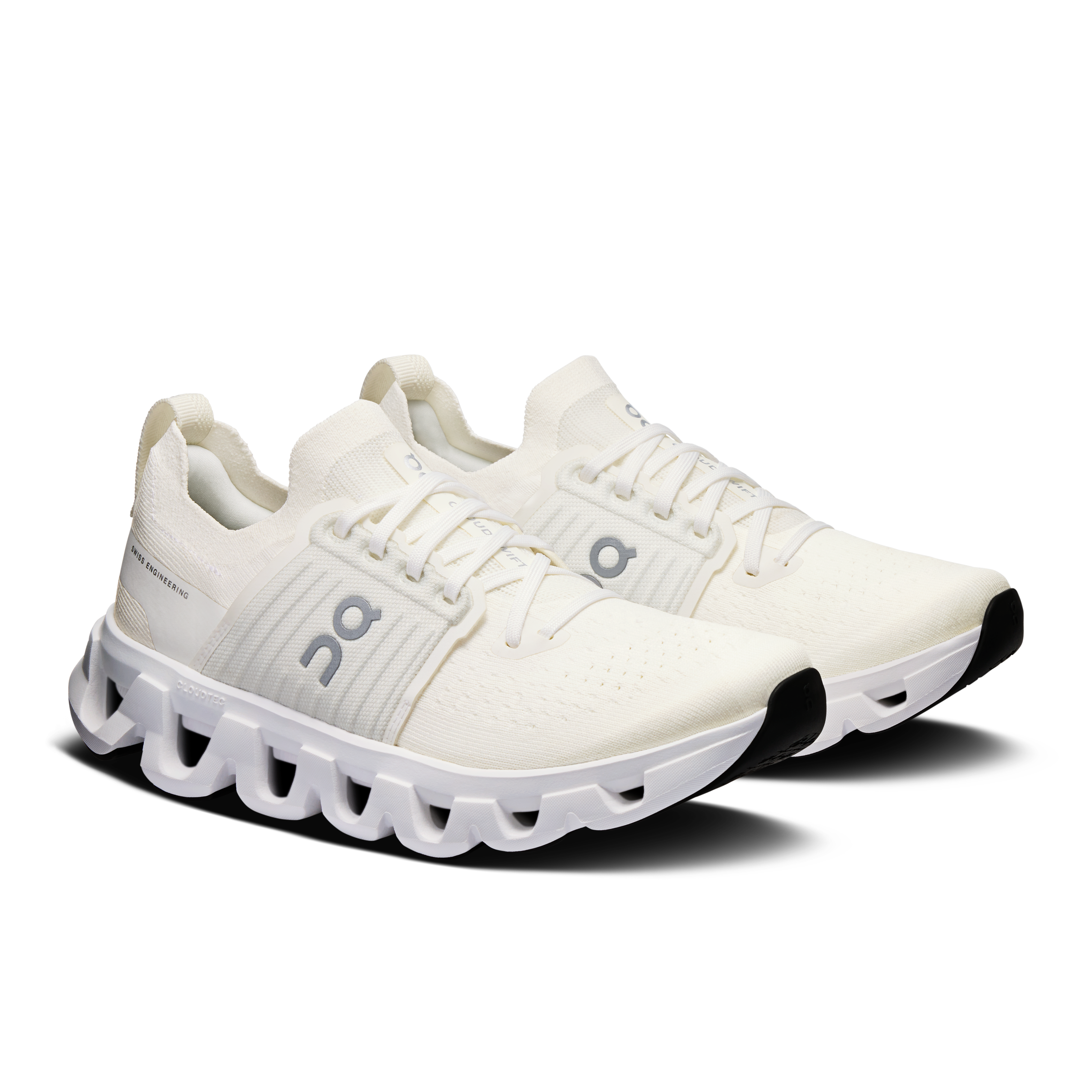 On Cloudswift 4 White & White Femme Running sur route Chaussures