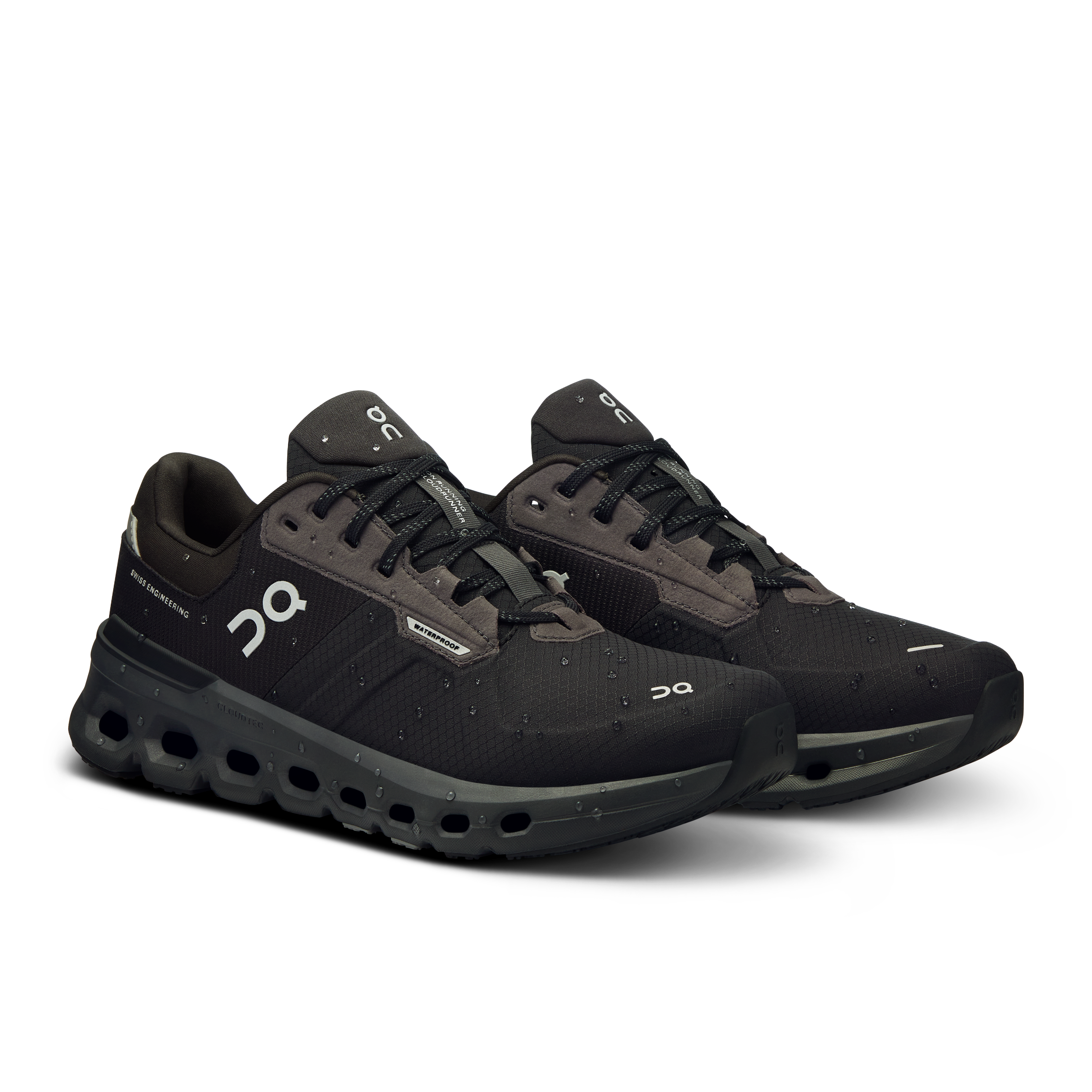 On Cloudrunner 2 Waterproof Magnet & Black Femme Running sur route Chaussures