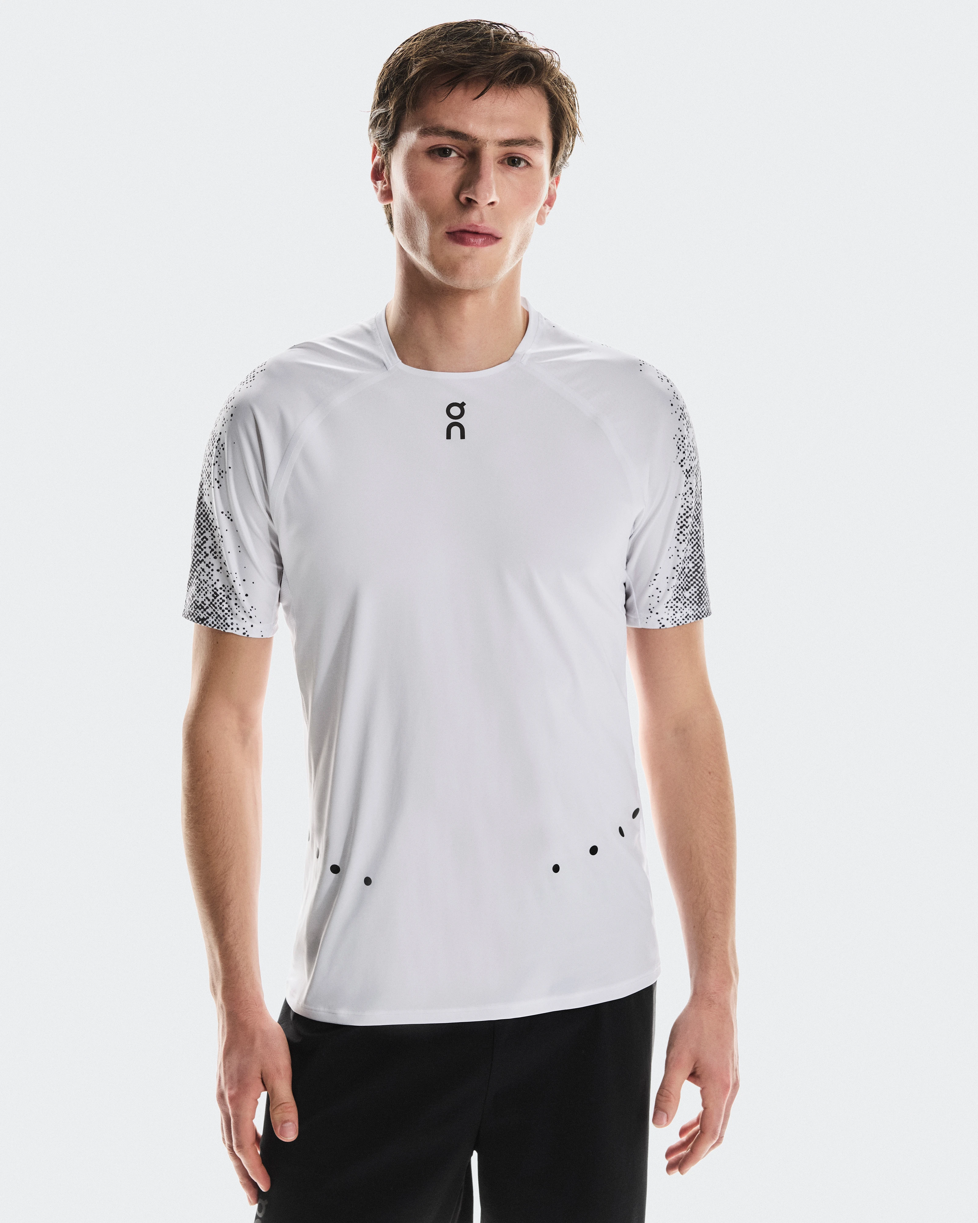 On Ultra-T White & Iron Homme Hauts et t-shirts
