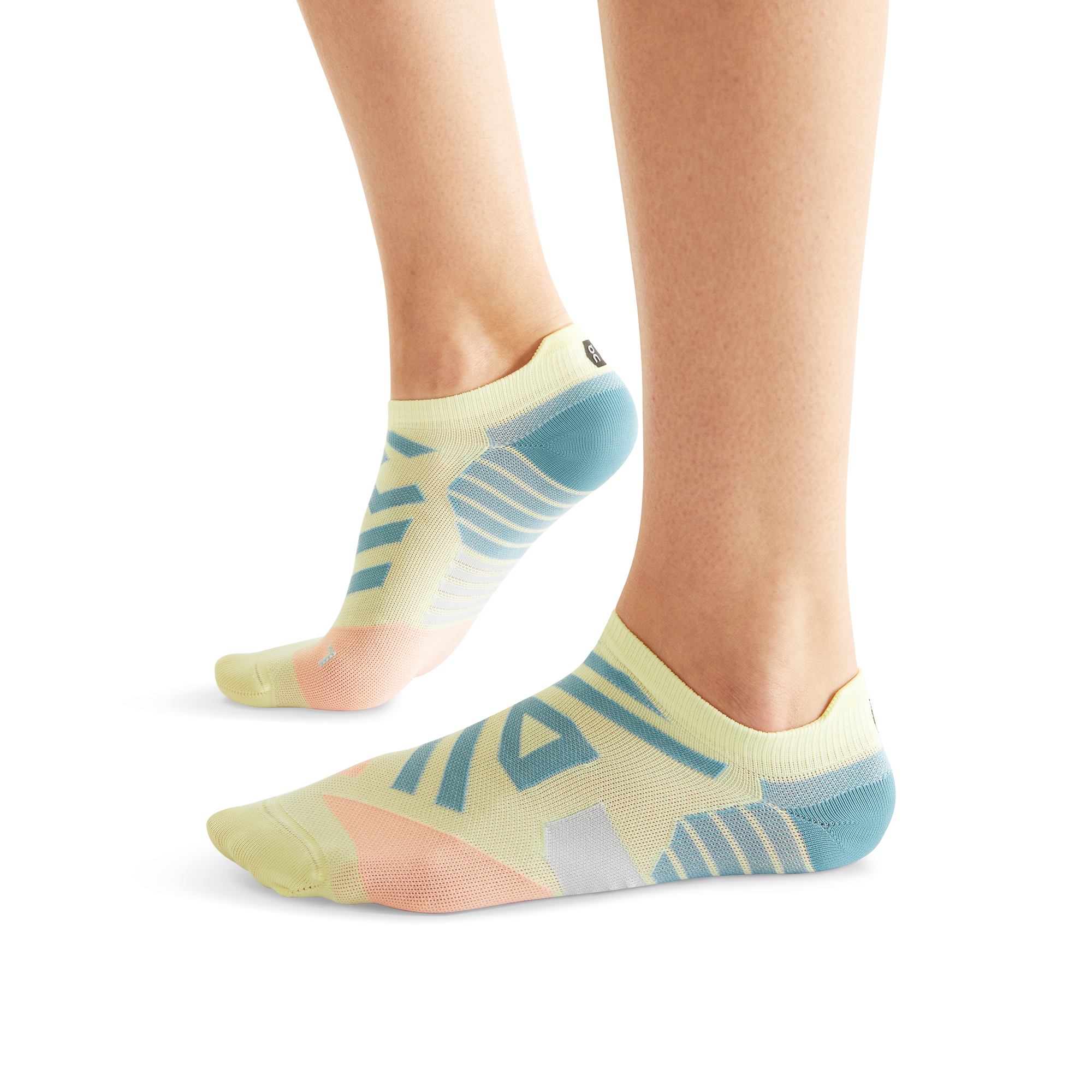 On Performance Low Sock Hay & Rose Femme Chaussettes