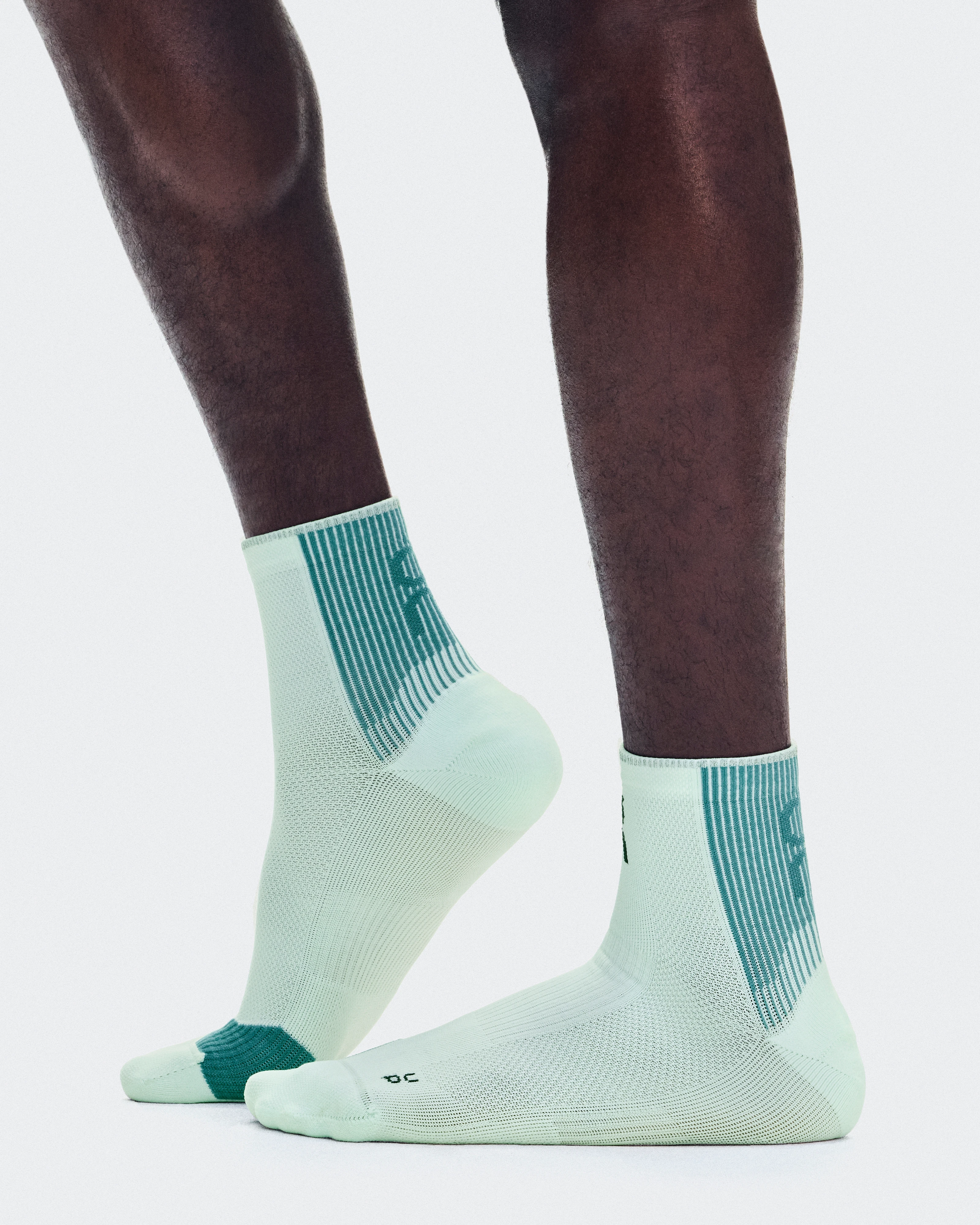 On Performance Run Sock Mid Flurry & Storm Unisexe Chaussettes