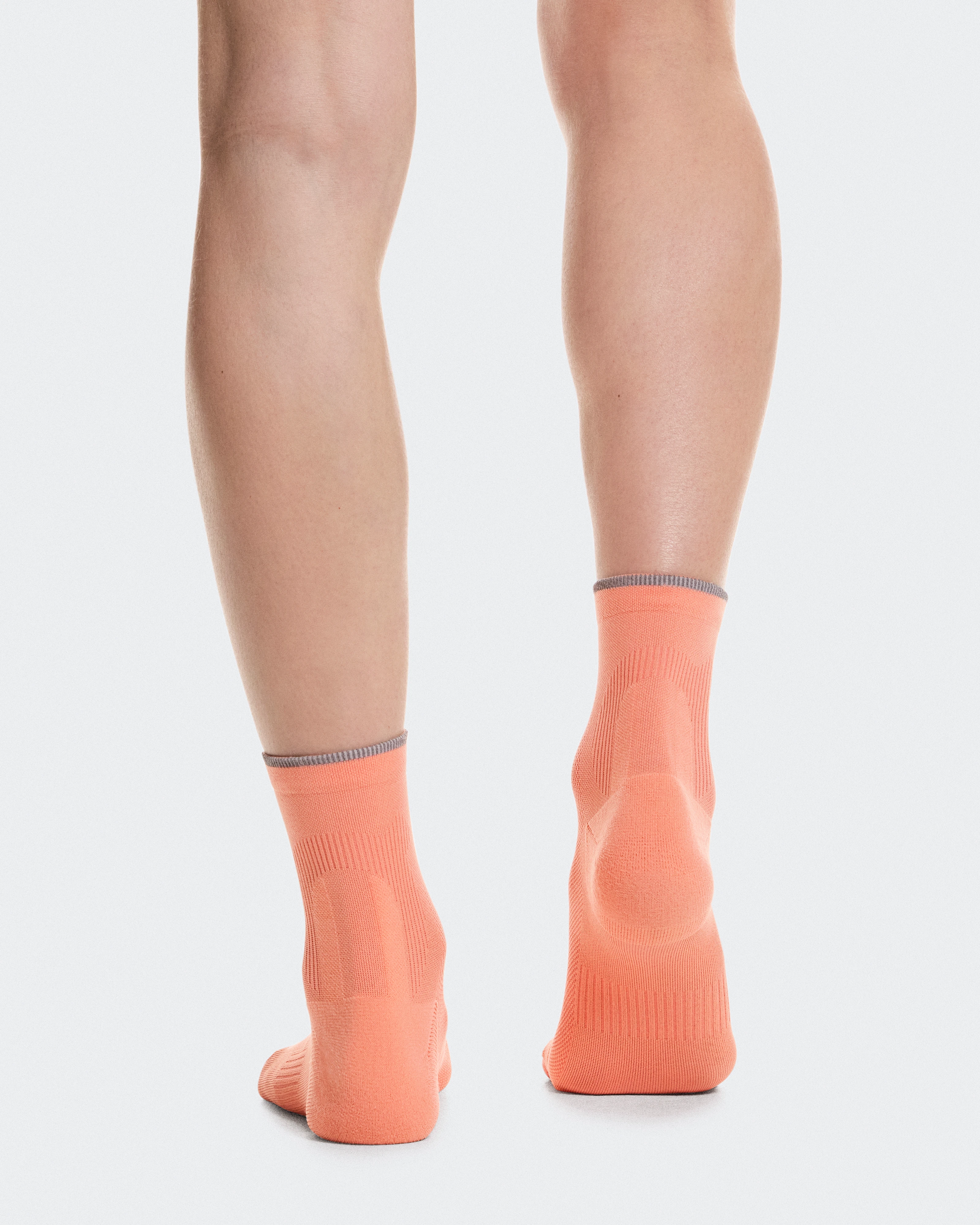 On Elite Run Sock Mid Sunstone & Reef Unisexe Chaussettes