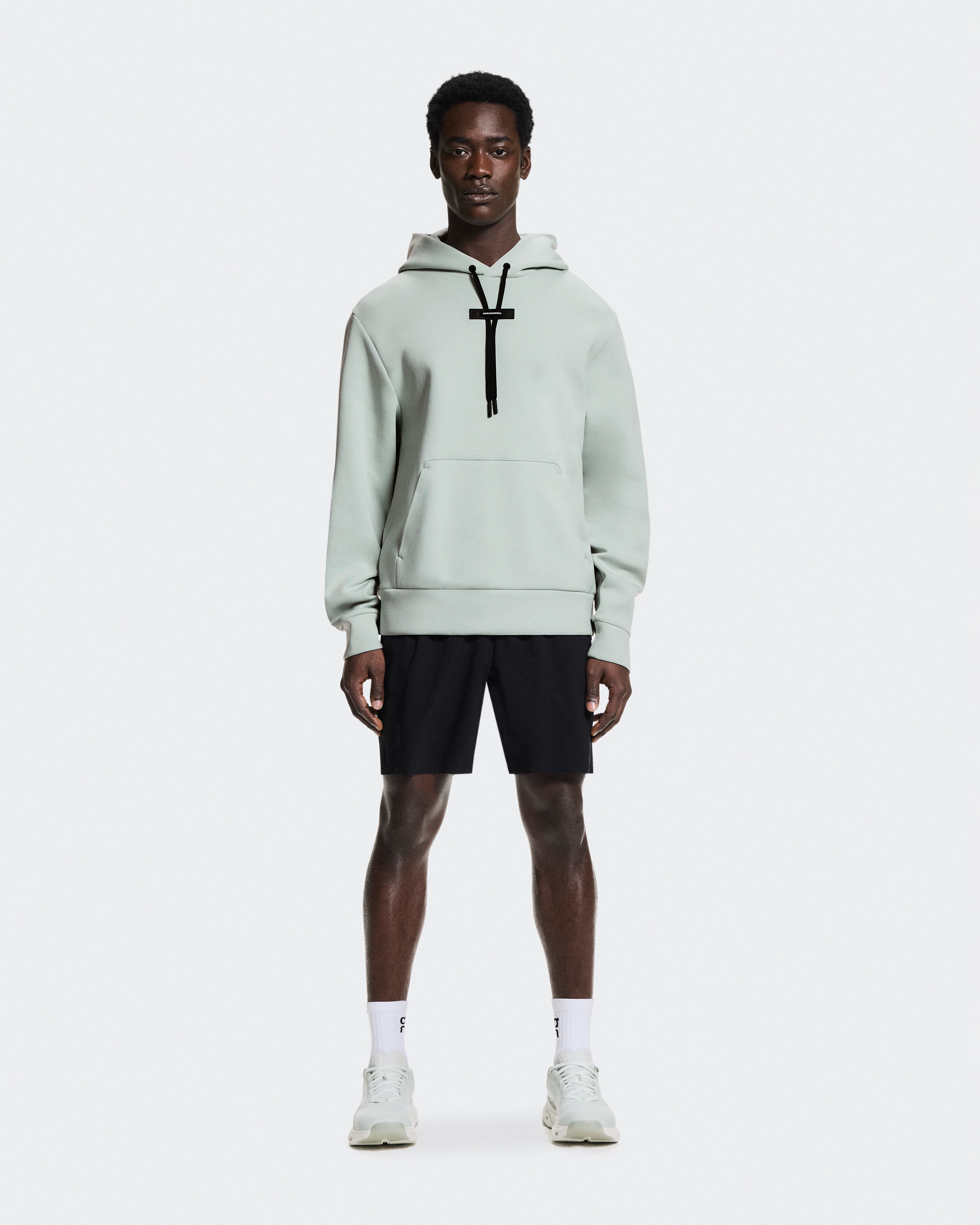 On Focus Tech Hoodie Mineral Homme Sweats à capuche et sweats