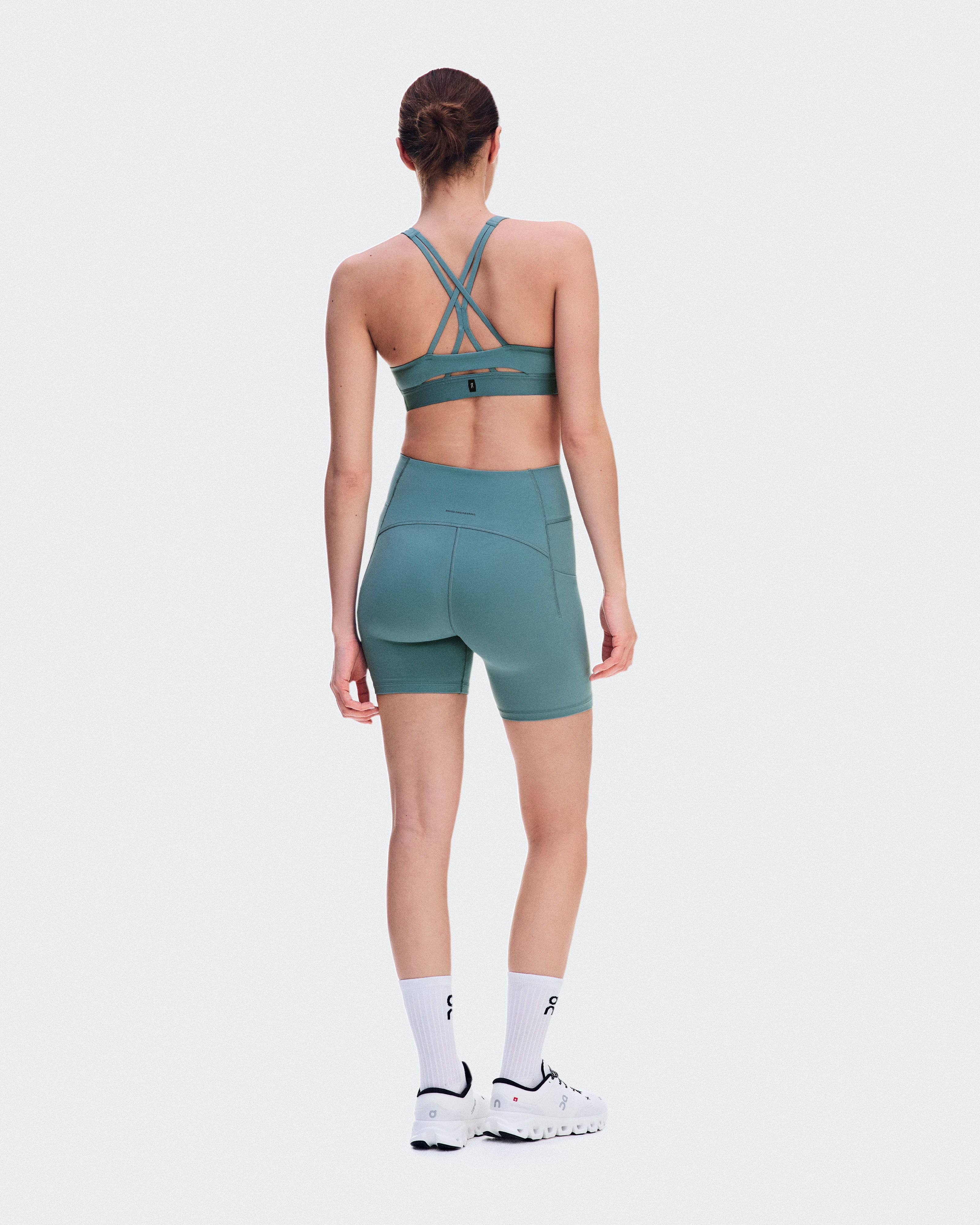 On Studio Leggings Short 6" Agave Femme Leggings