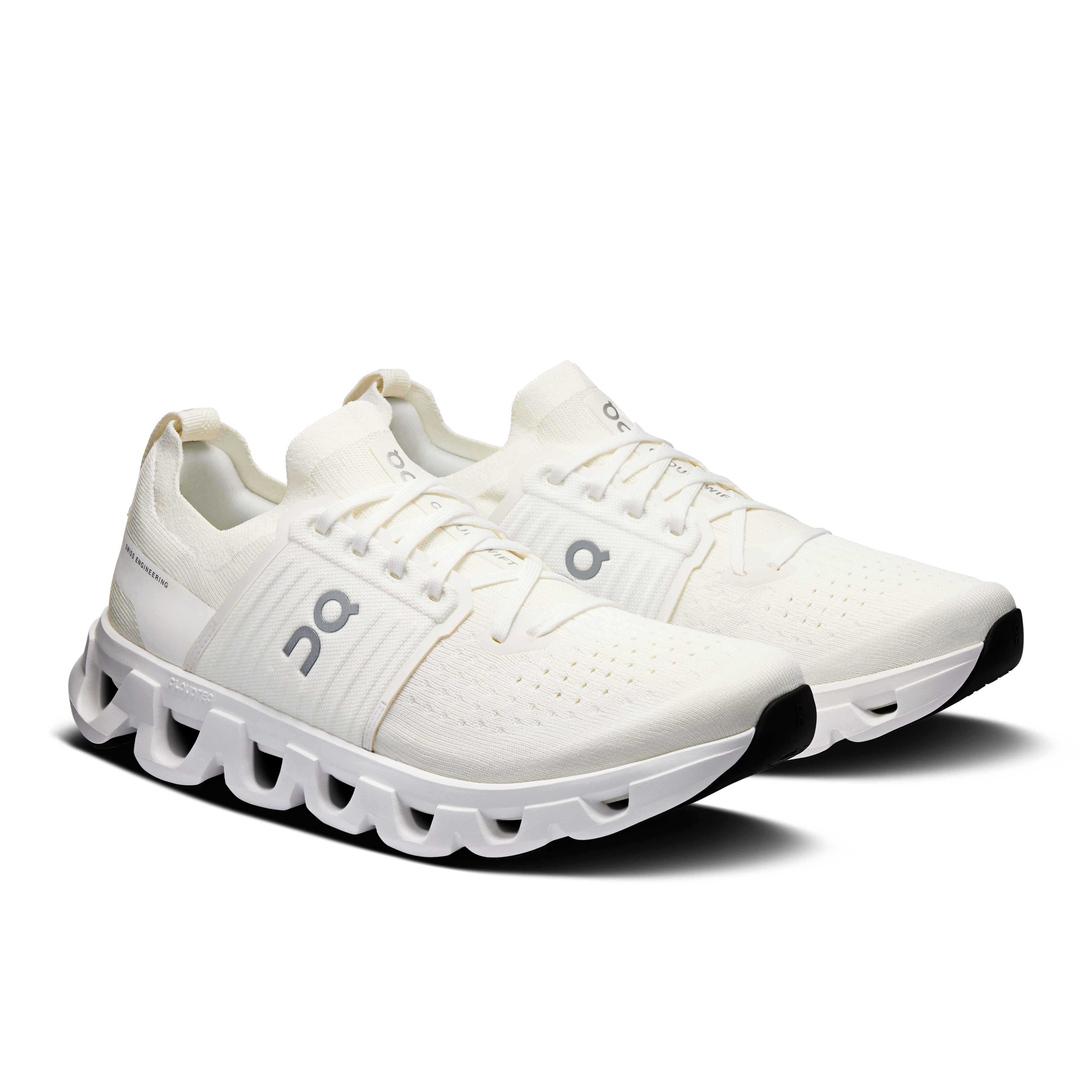 On Cloudswift 4 White & White Homme Running sur route Chaussures