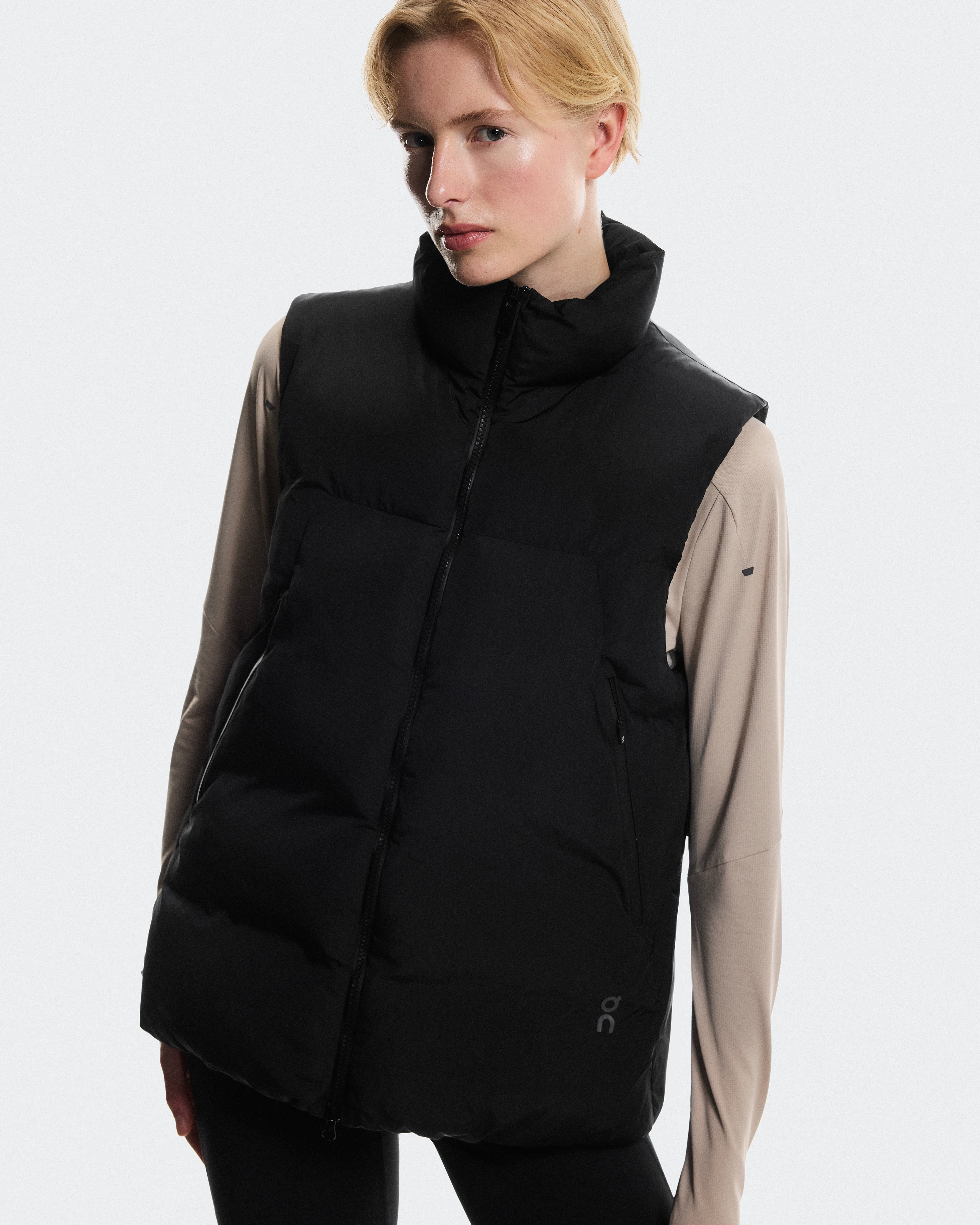 On All-Day Puffer Vest Black Femme Vestes