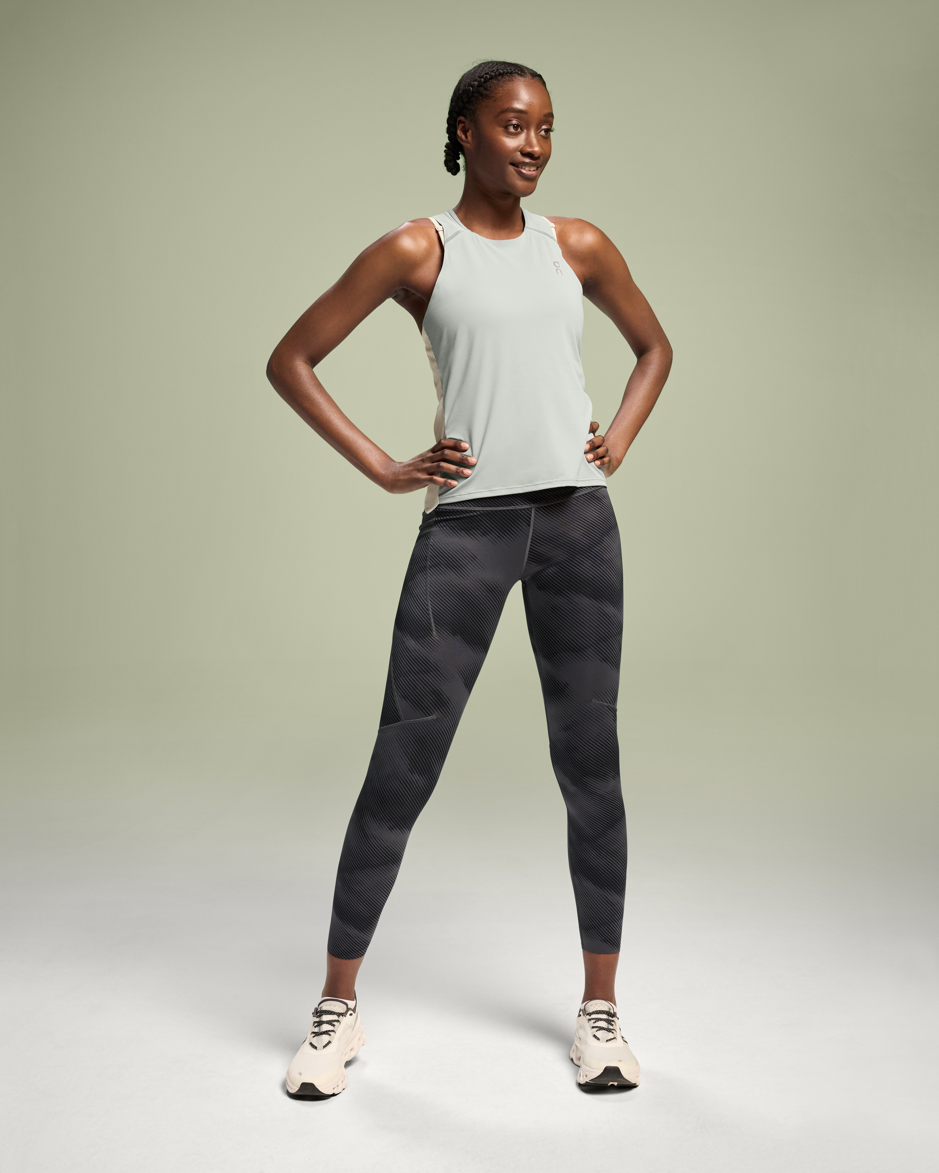 On Performance Tank Cobble & Glacier Femme Hauts et t-shirts